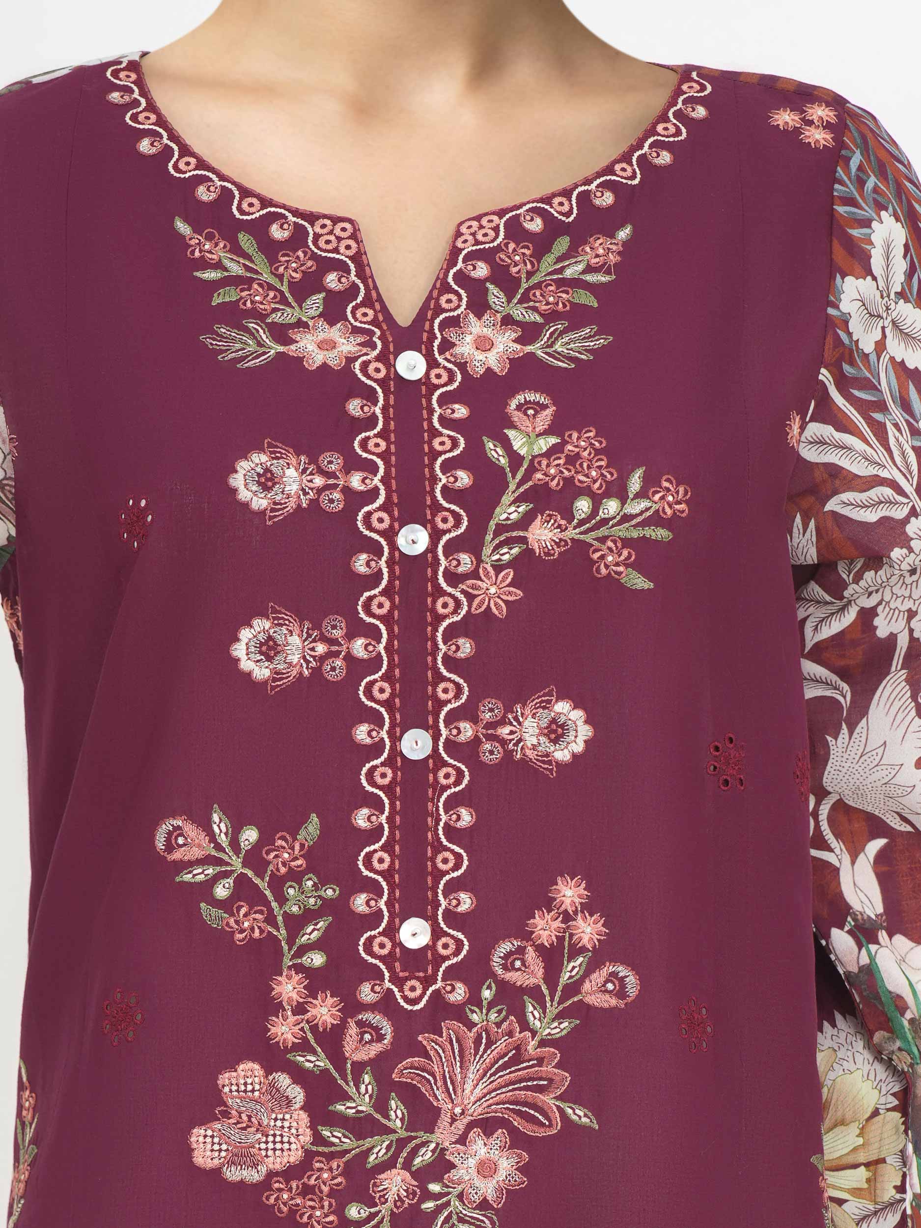 3 Piece Lawn Suit-Embroidered (Unstitched) - Image 6