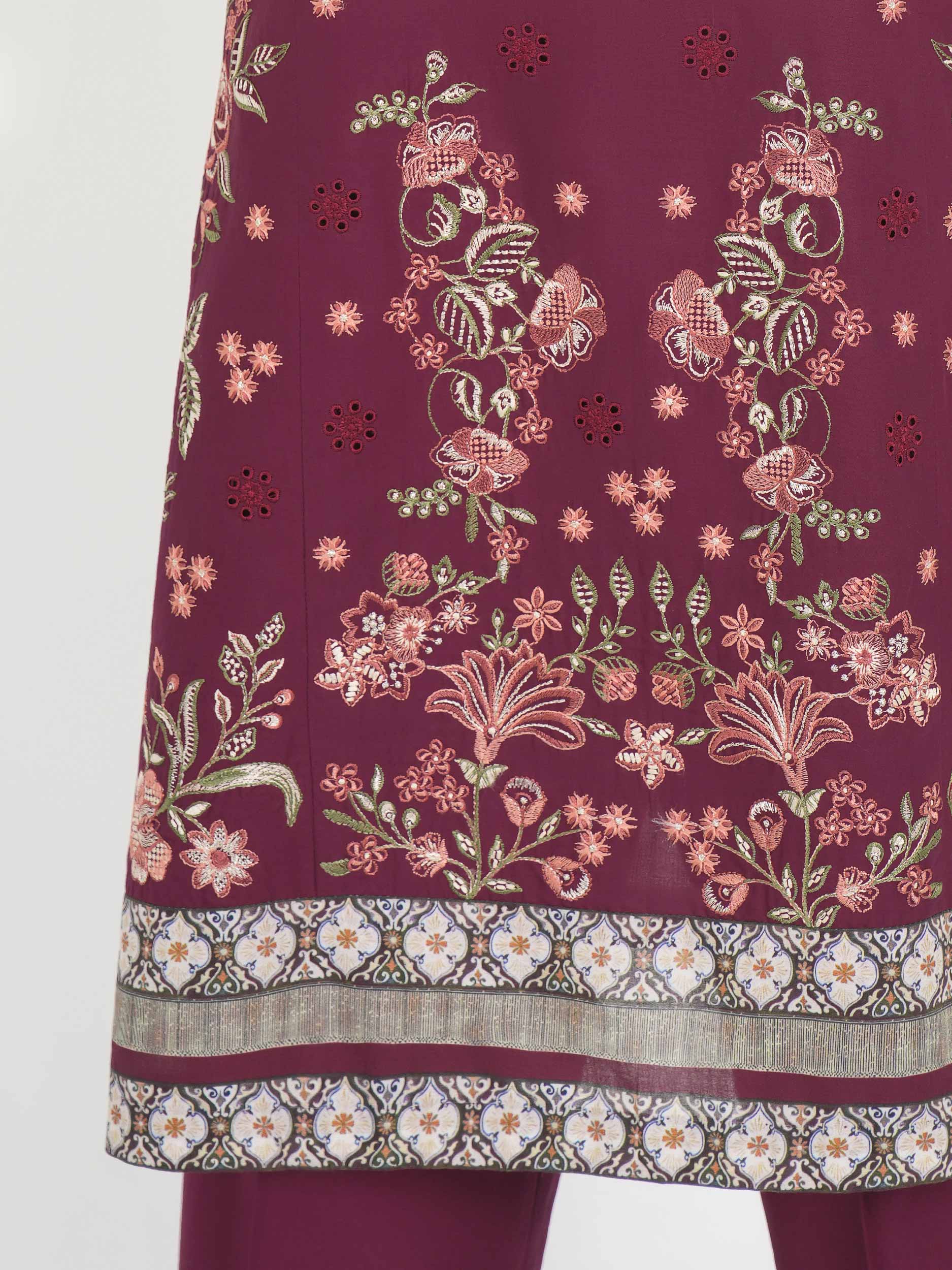 3 Piece Lawn Suit-Embroidered (Unstitched) - Image 7