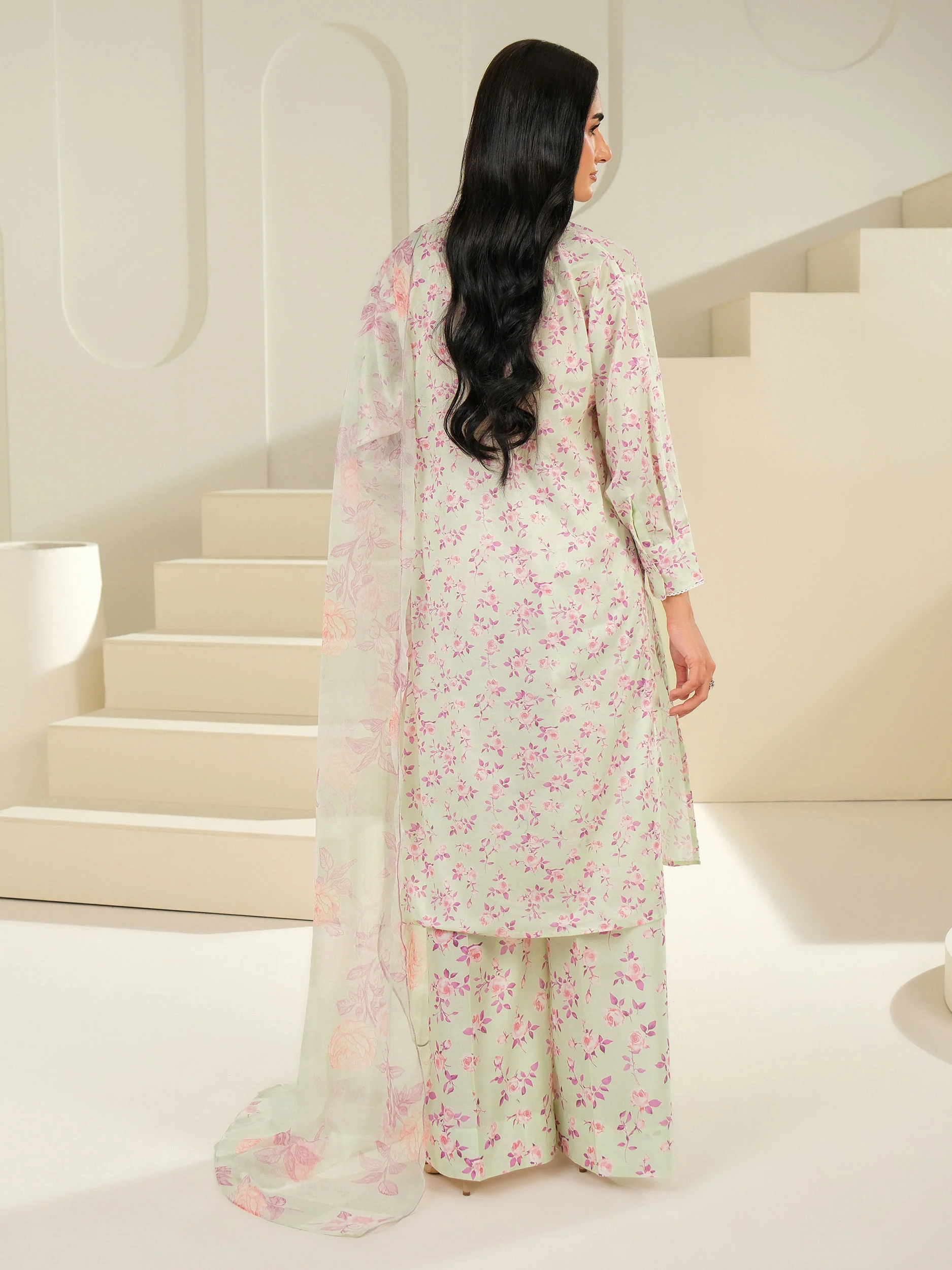 3 Piece Lawn Suit-Printed (Unstitched) - Image 7