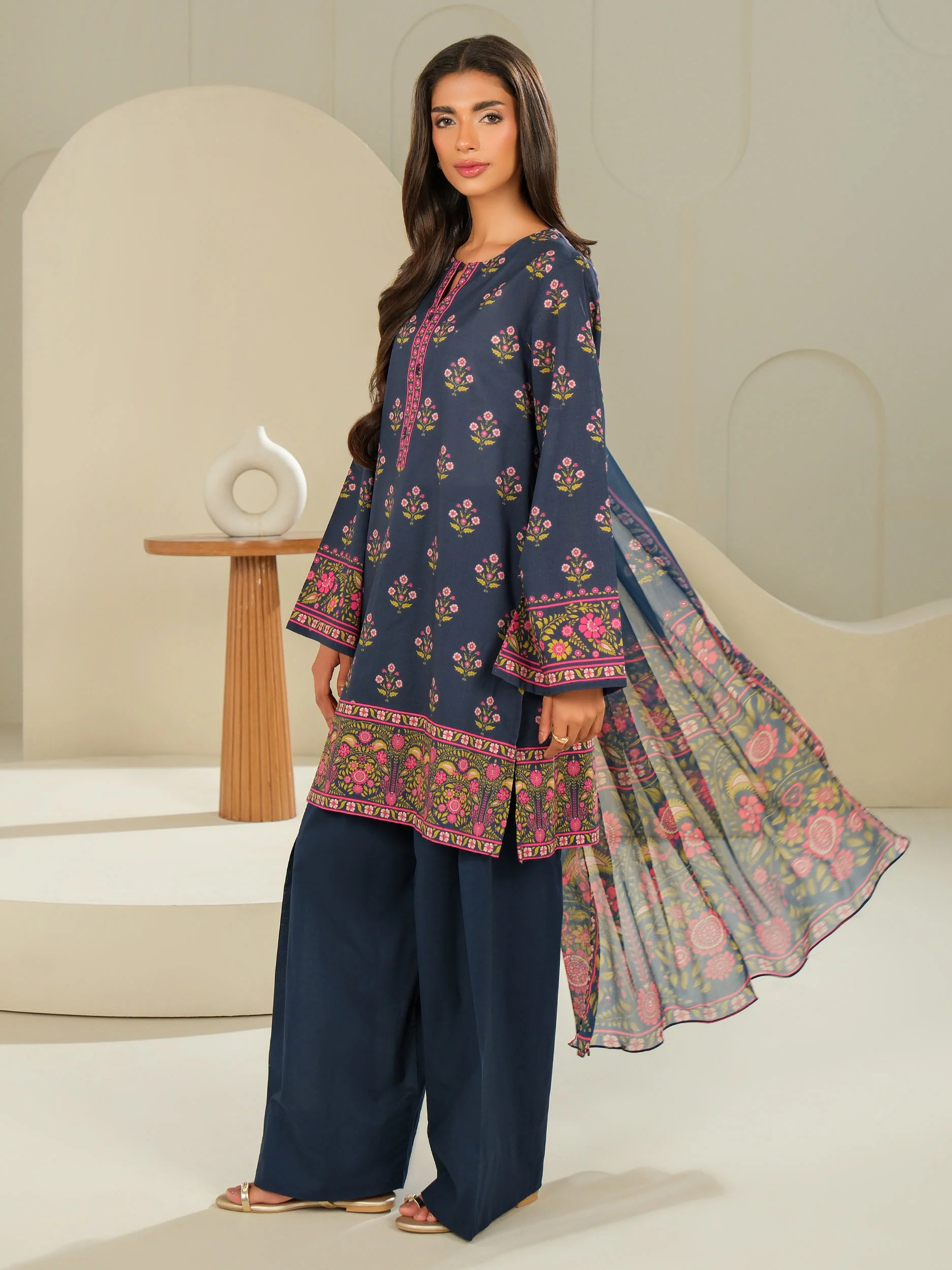 3 Piece Lawn Suit-Printed (Unstitched) - Image 5