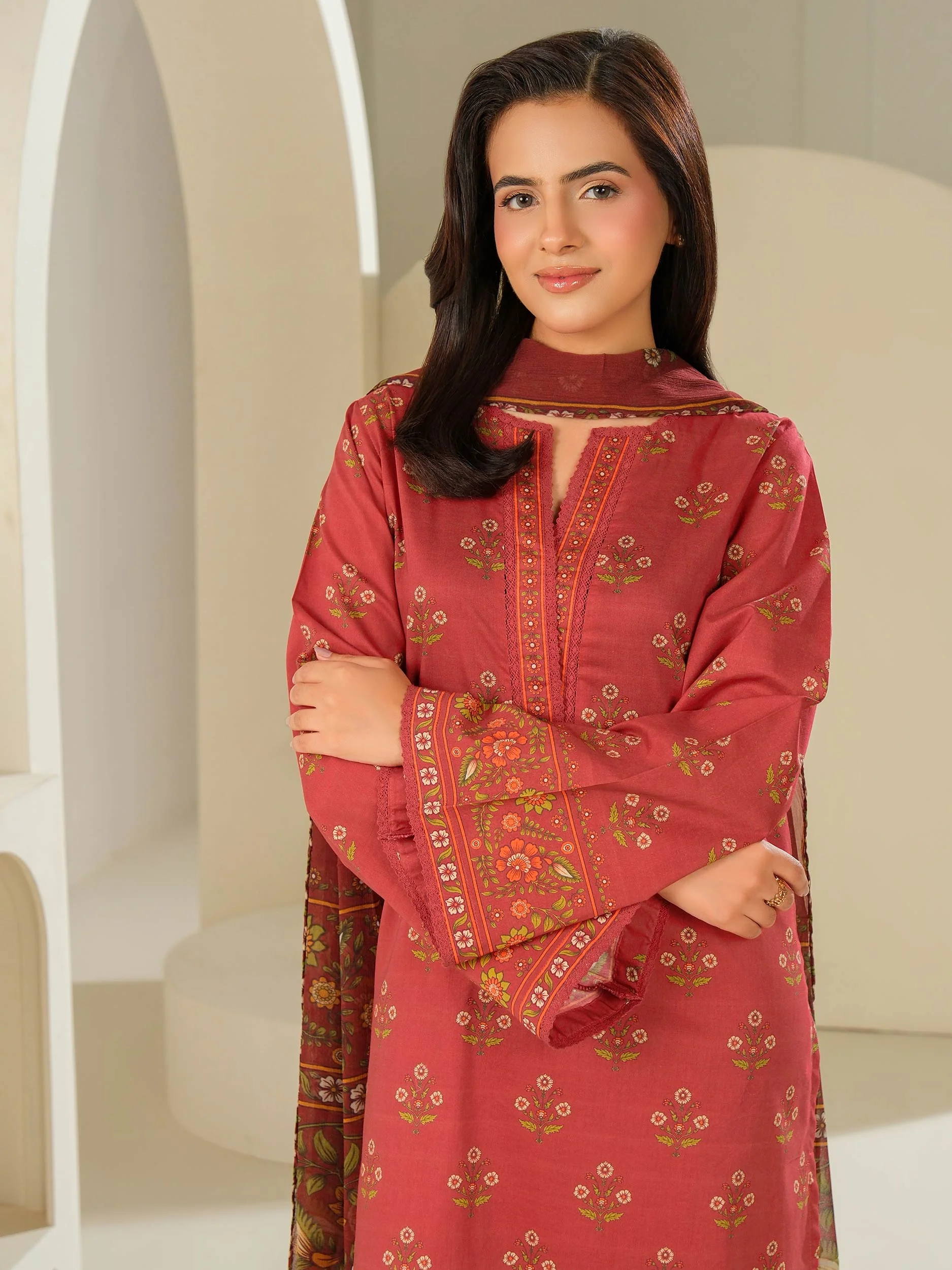 3 Piece Lawn Suit-Printed (Unstitched) - Image 2