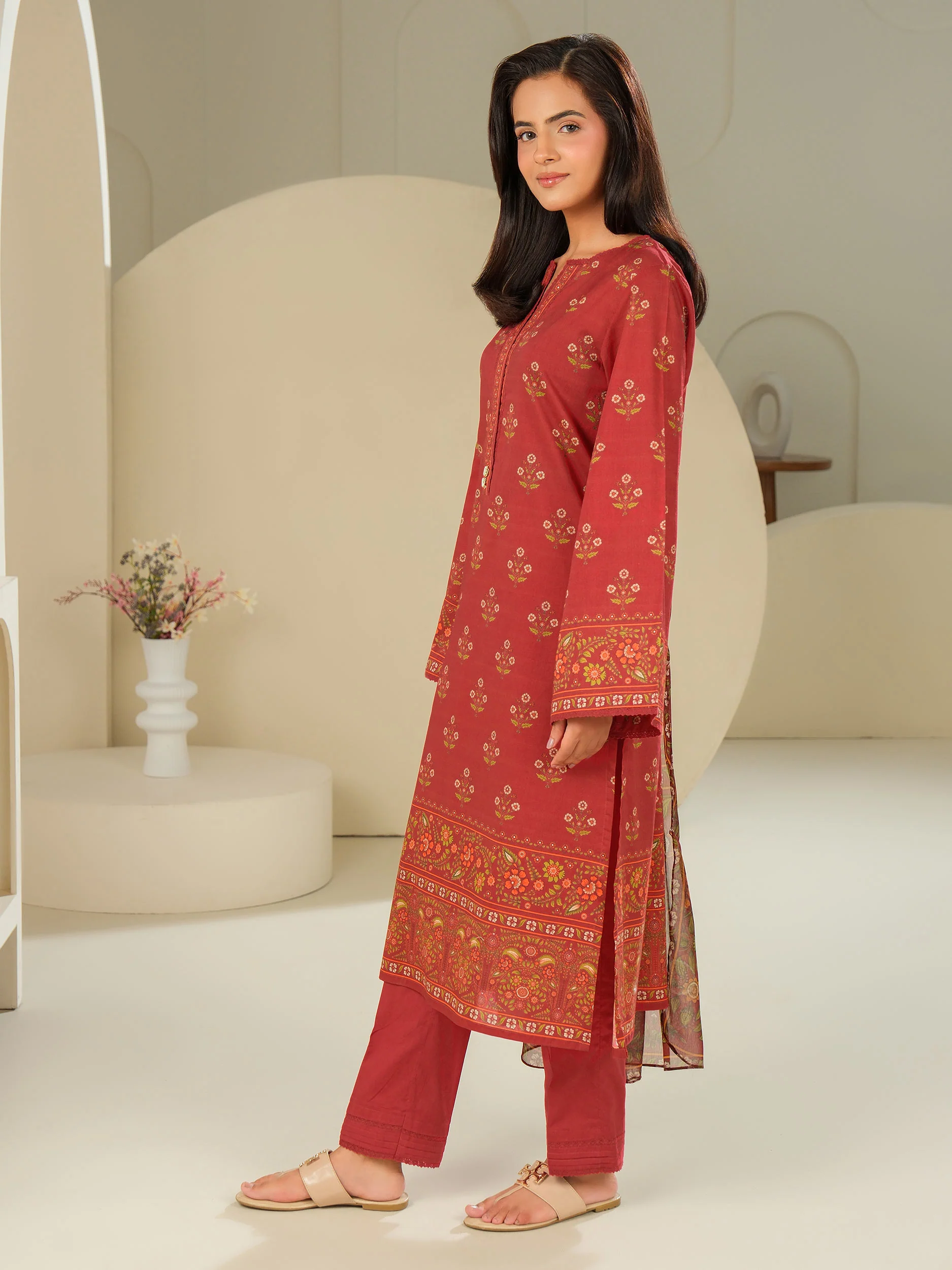 3 Piece Lawn Suit-Printed (Unstitched) - Image 3