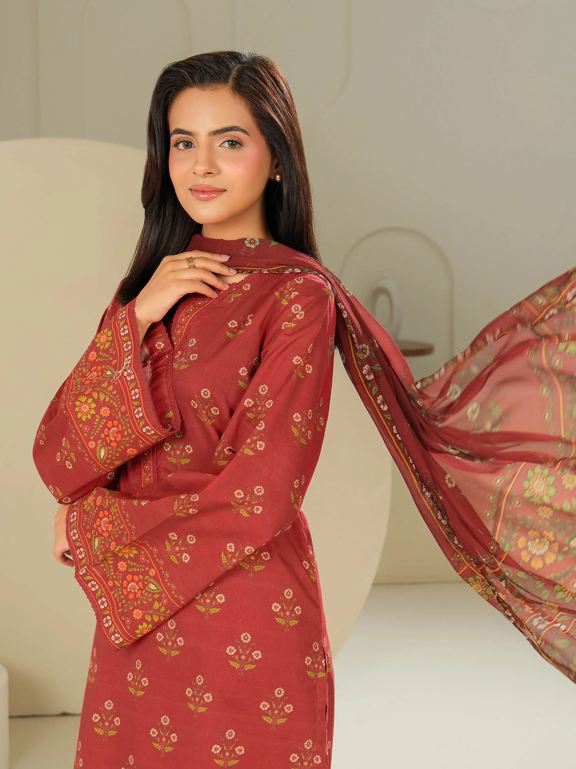 3 Piece Lawn Suit-Printed (Unstitched) - Image 4