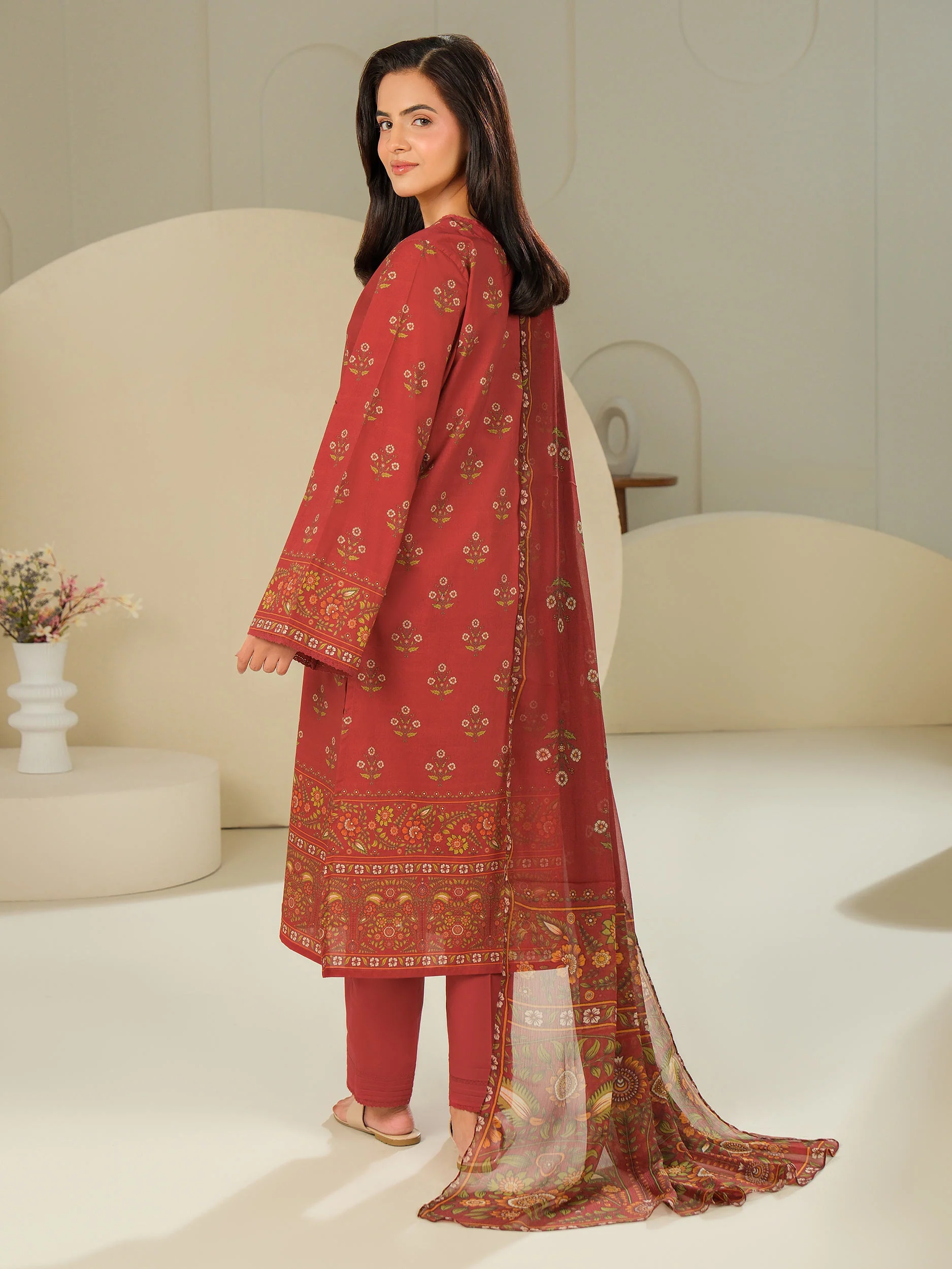 3 Piece Lawn Suit-Printed (Unstitched) - Image 5