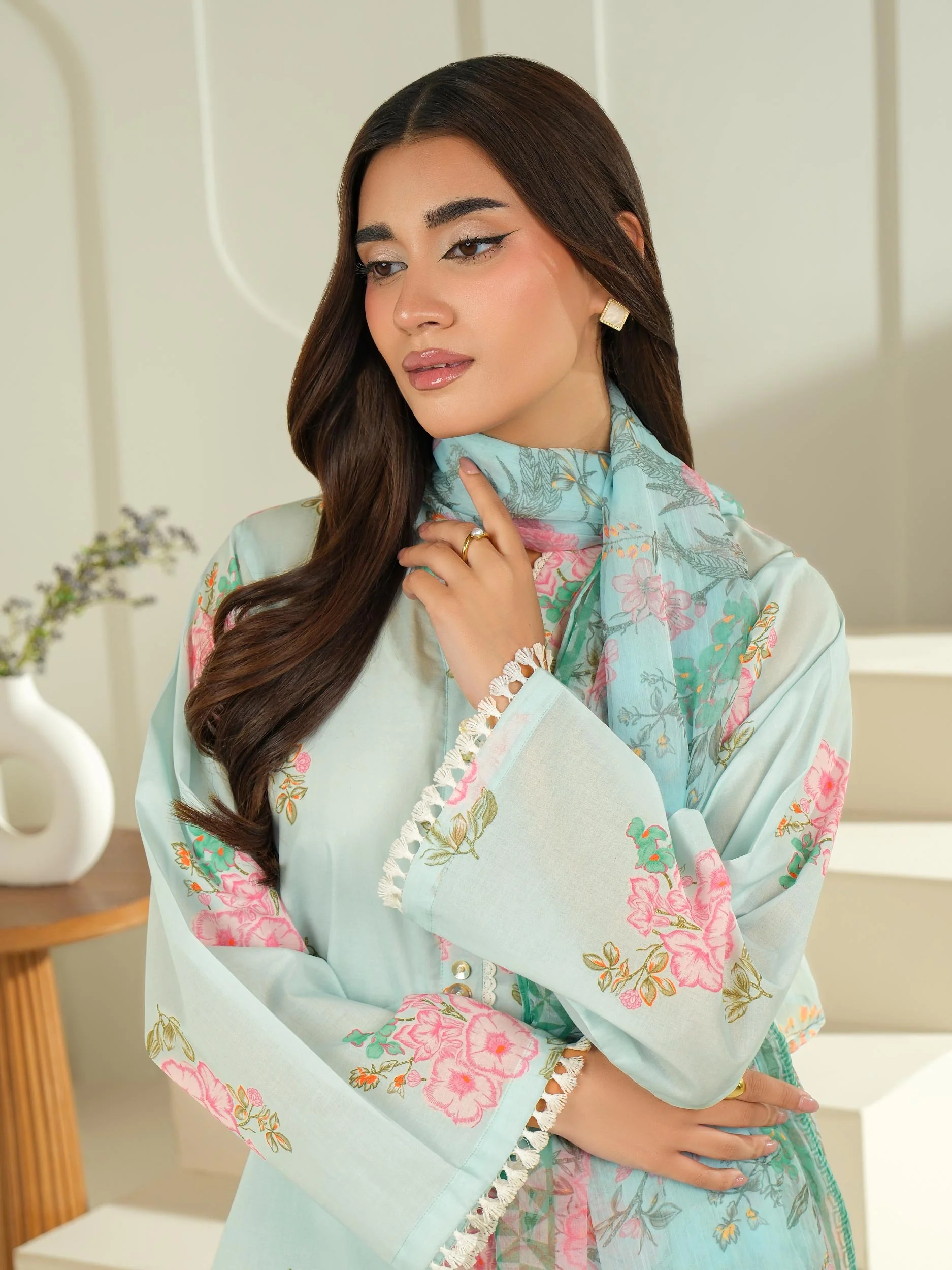 3 Piece Lawn Suit-Printed (Unstitched) - Image 7