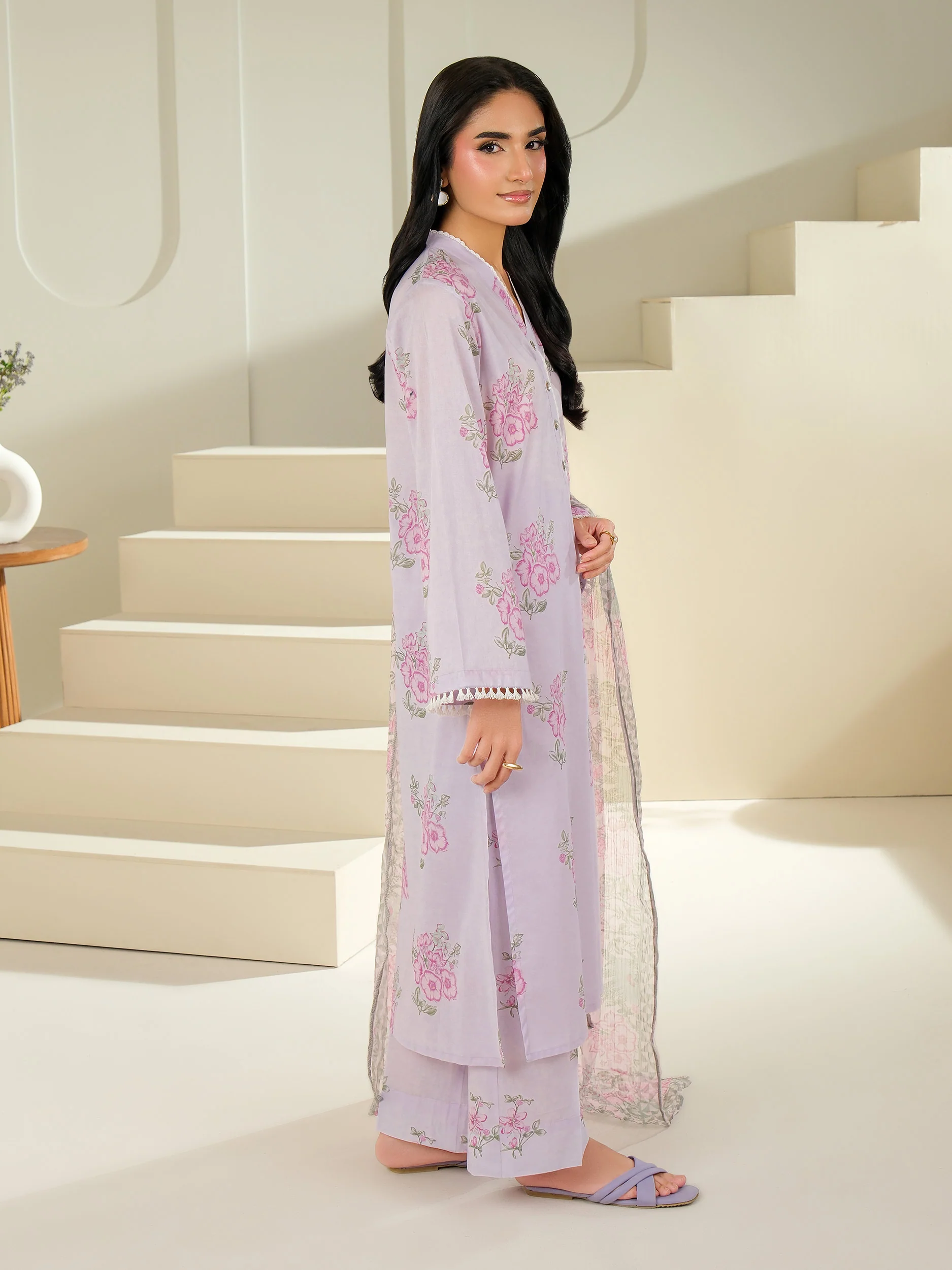 3 Piece Lawn Suit-Printed (Unstitched) - Image 5