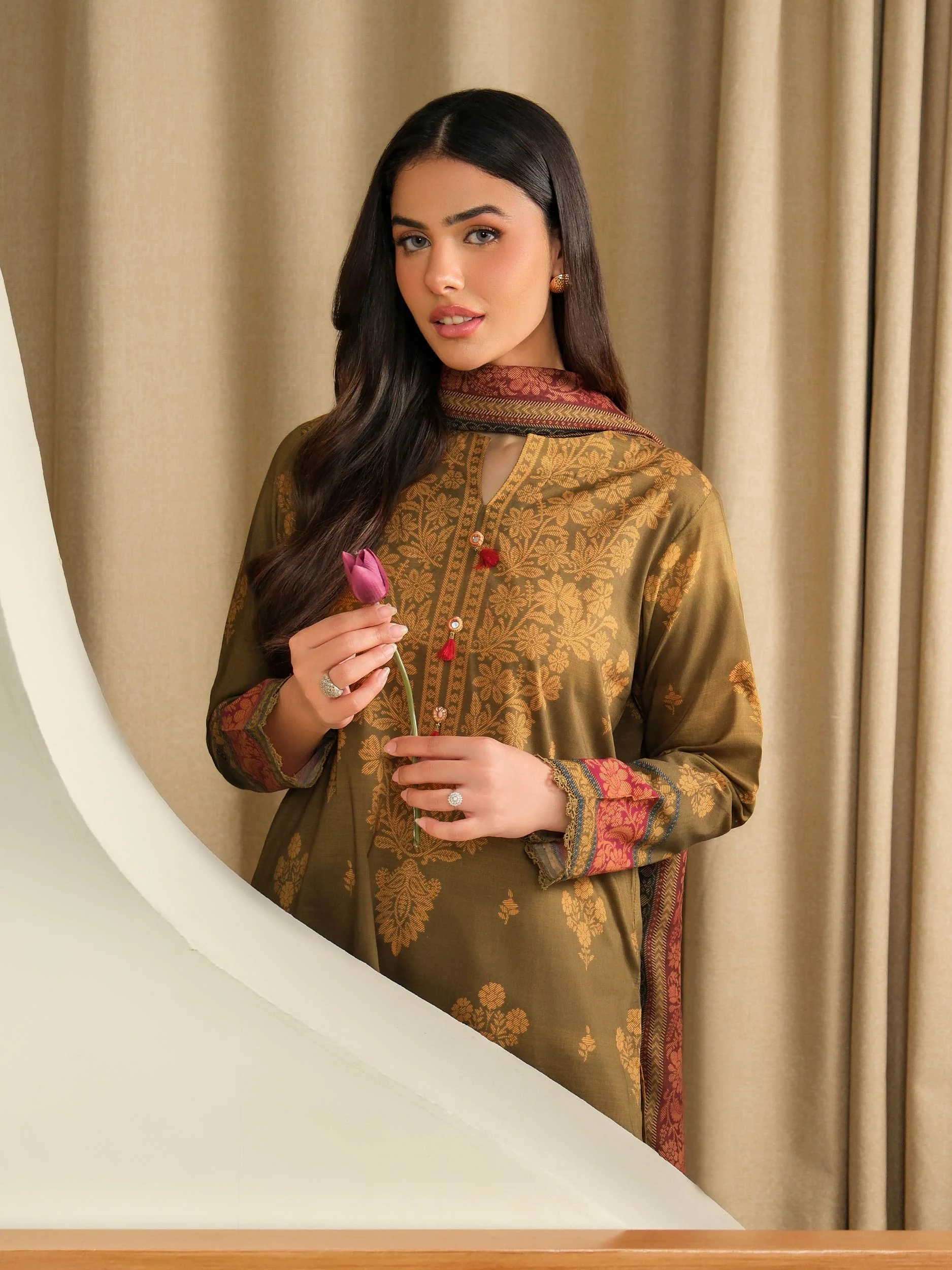 3 Piece Lawn Suit-Printed (Unstitched) - Image 2