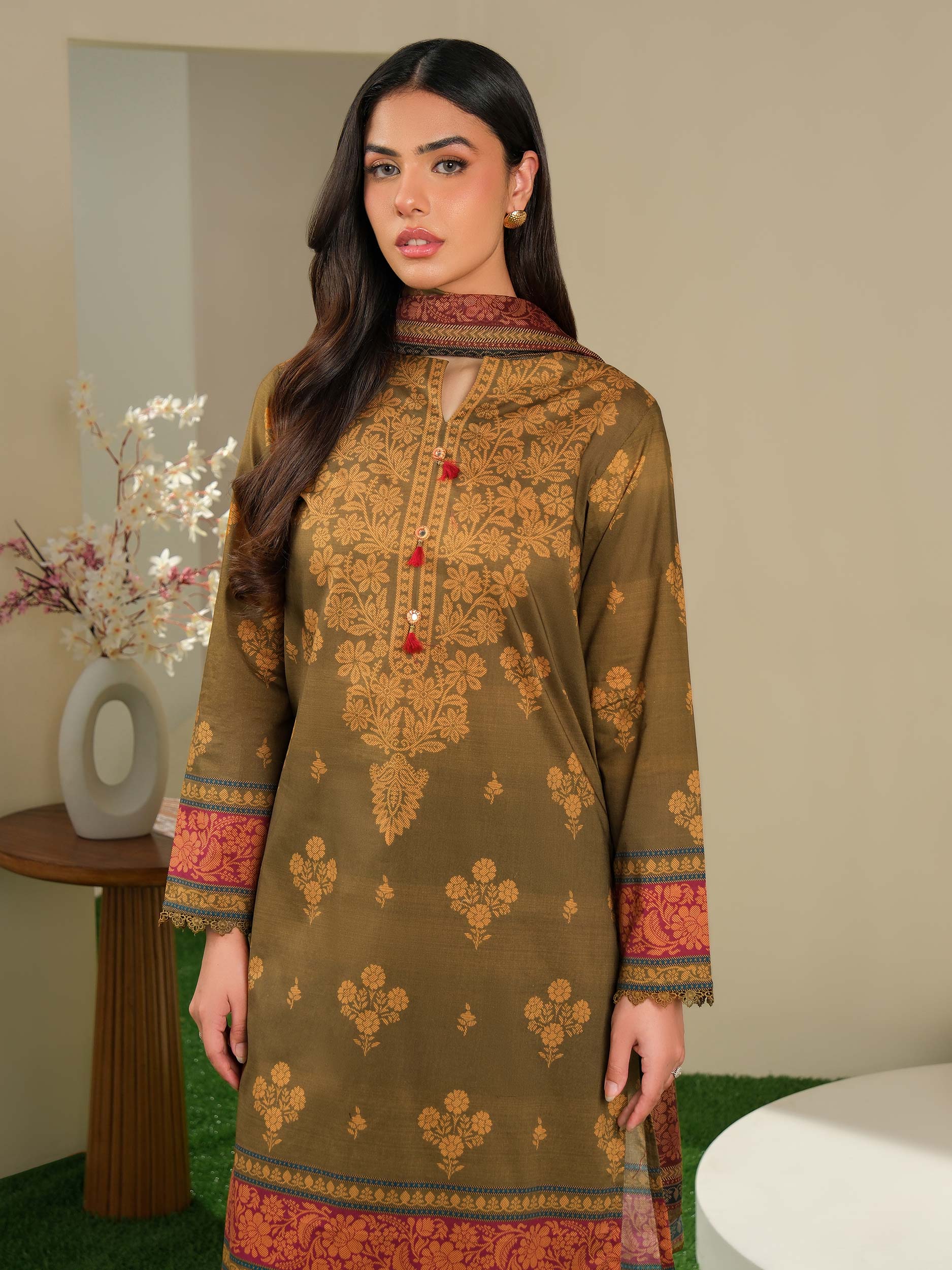 3 Piece Lawn Suit-Printed (Unstitched) - Image 4