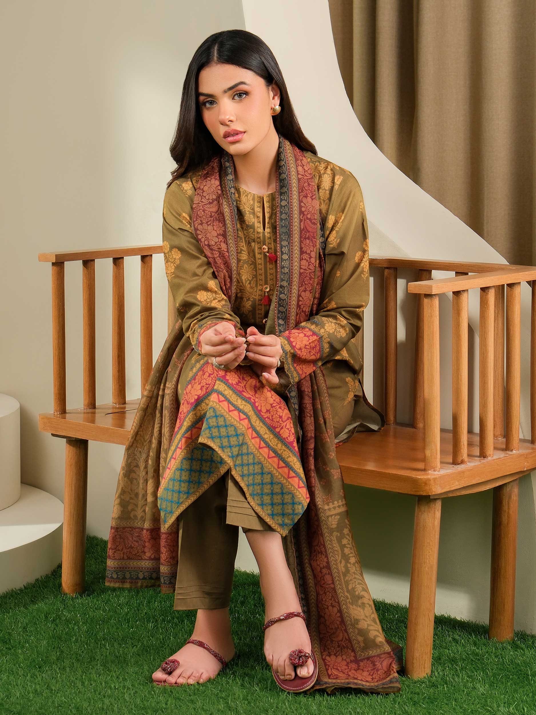 3 Piece Lawn Suit-Printed (Unstitched) - Image 6