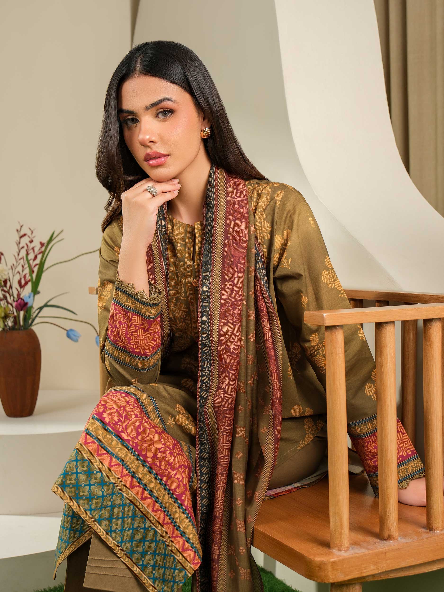 3 Piece Lawn Suit-Printed (Unstitched) - Image 7