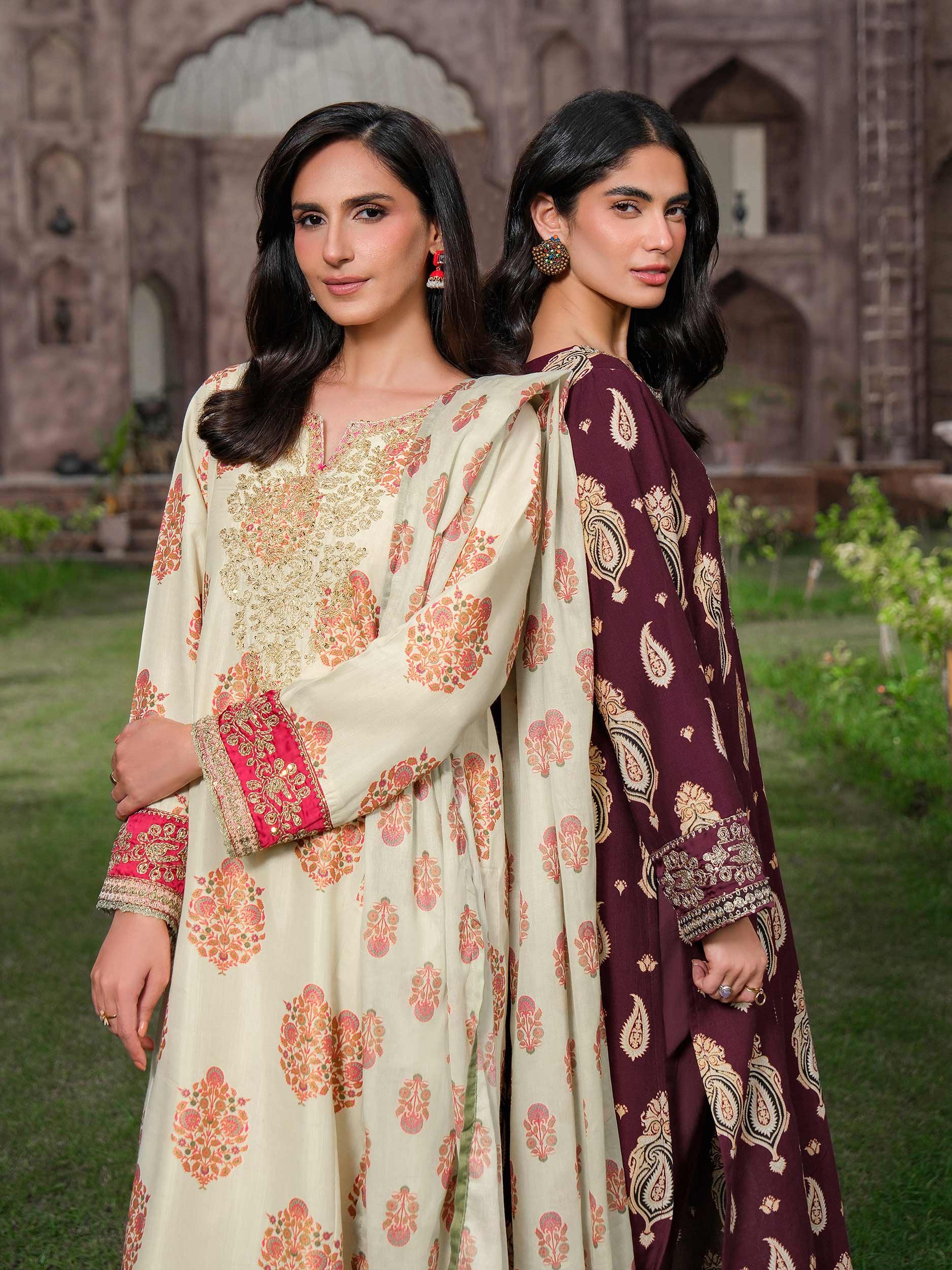 3 Piece Silk Suit-Embroidered (Unstitched) - Image 9