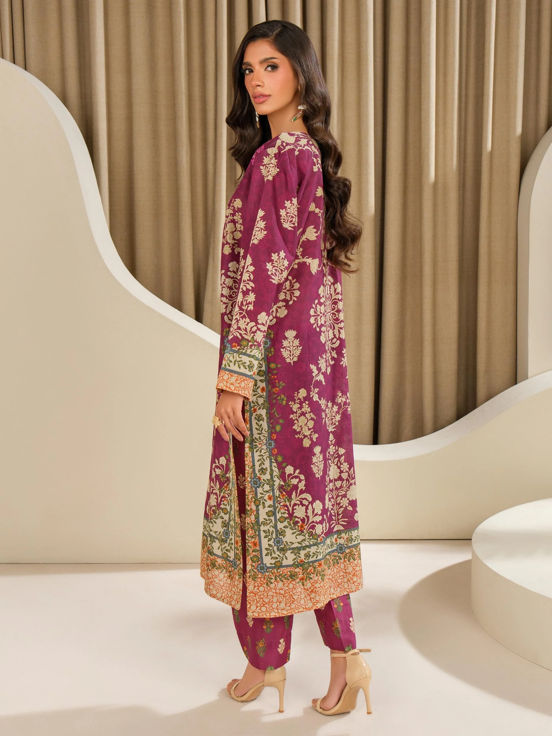 2 Piece Silk Suit-Embroidered (Unstitched) - Image 7