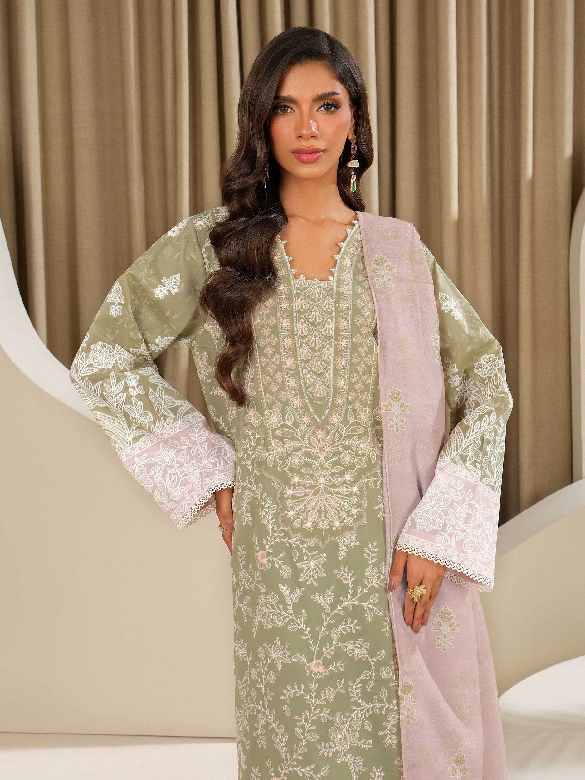 3 Piece Lawn Suit-Embroidered (Unstitched) - Image 5