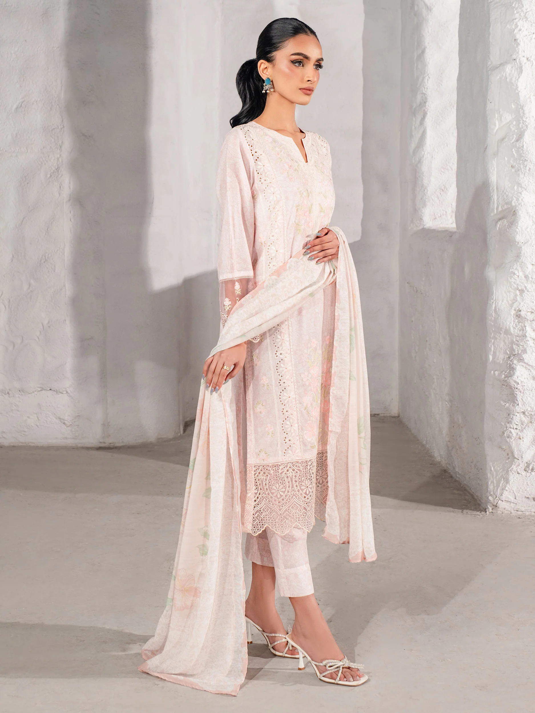 3 Piece Lawn Suit-Embroidered (Unstitched) - Image 3