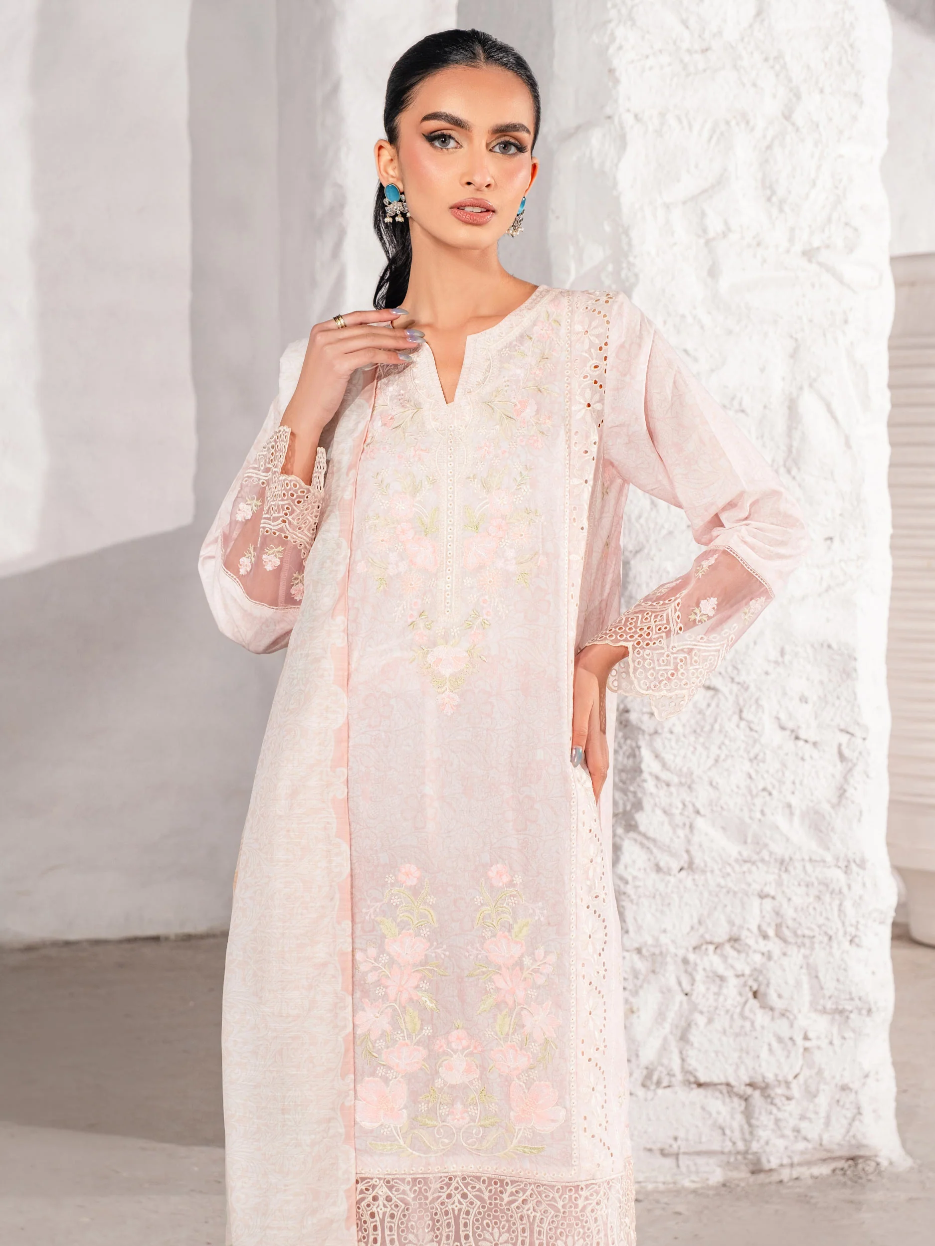 3 Piece Lawn Suit-Embroidered (Unstitched) - Image 7