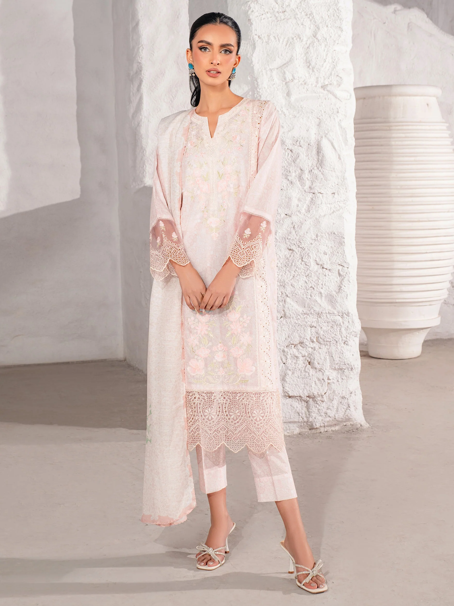 3 Piece Lawn Suit-Embroidered (Unstitched) - Image 8