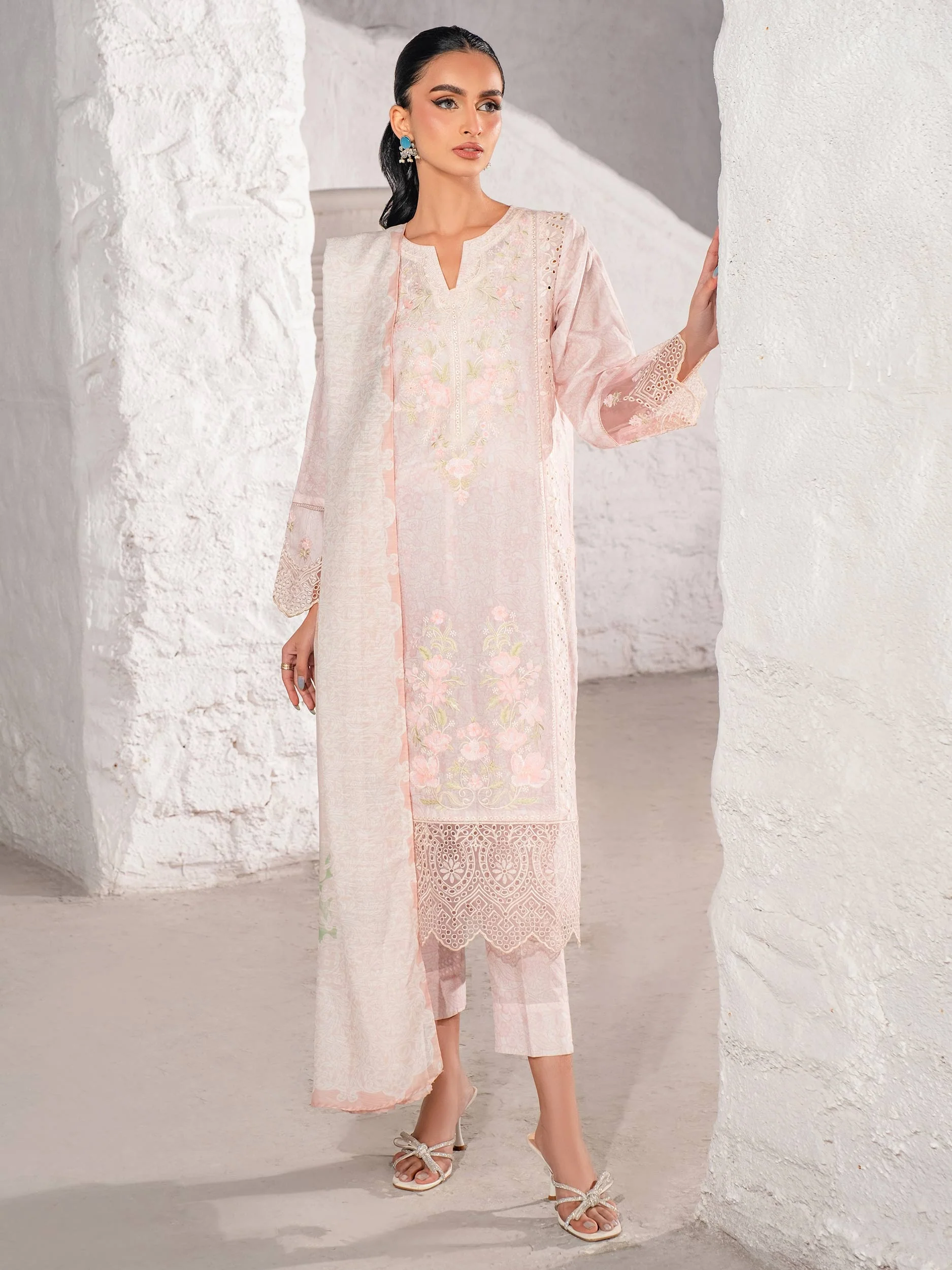 3 Piece Lawn Suit-Embroidered (Unstitched) - Image 9