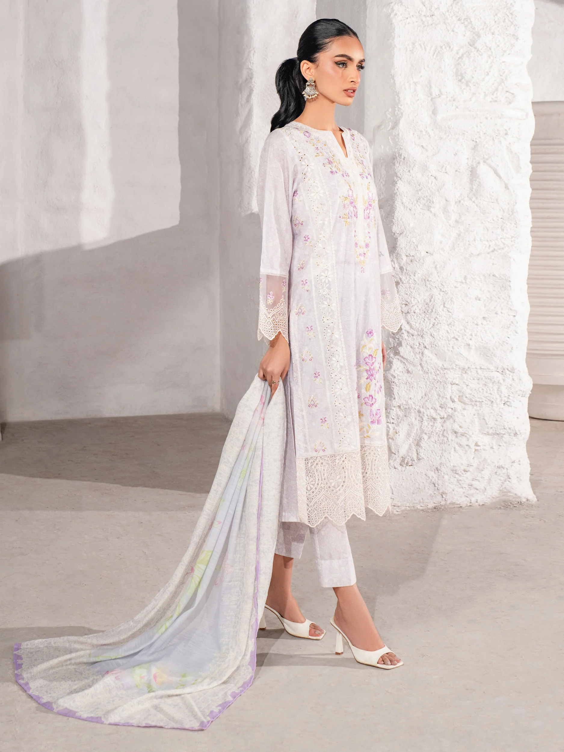 3 Piece Lawn Suit-Embroidered (Unstitched) - Image 2