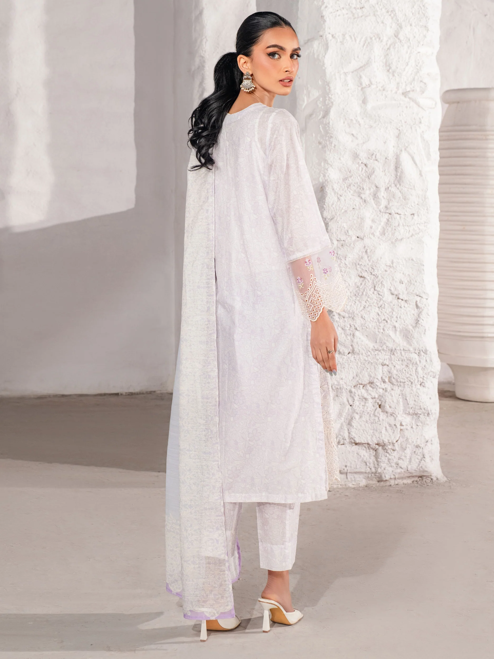 3 Piece Lawn Suit-Embroidered (Unstitched) - Image 3