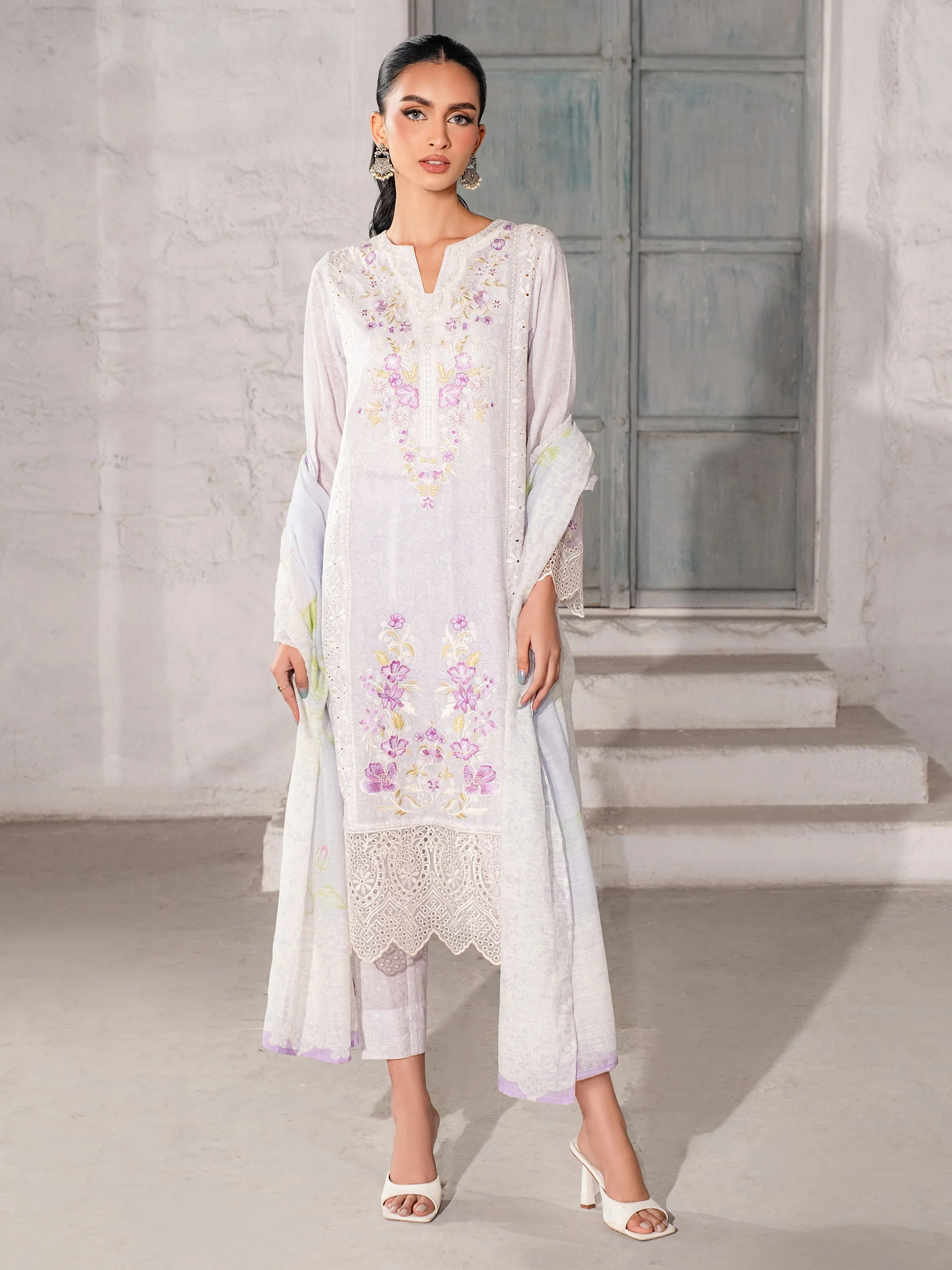 3 Piece Lawn Suit-Embroidered (Unstitched) - Image 6