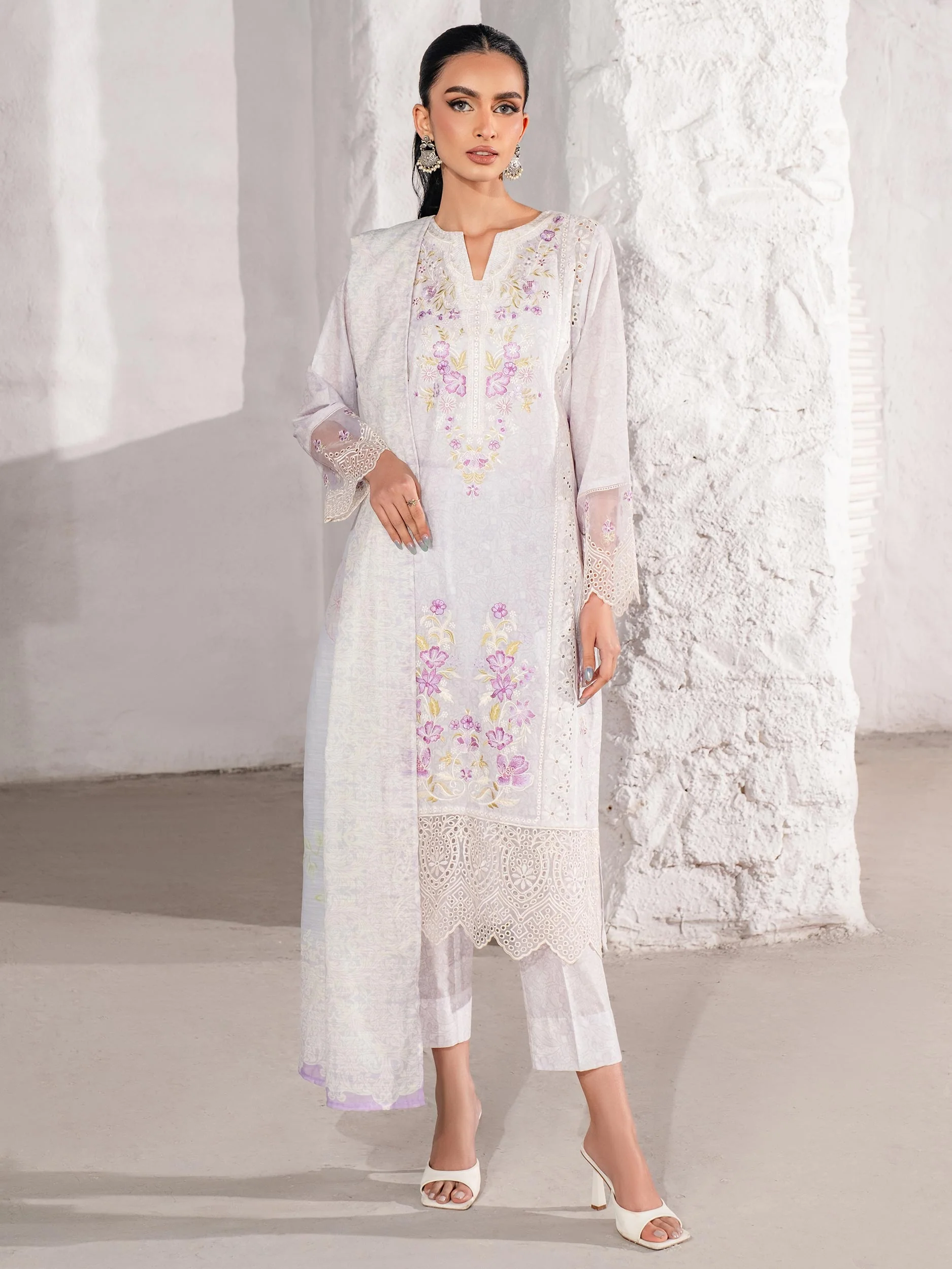 3 Piece Lawn Suit-Embroidered (Unstitched) - Image 8