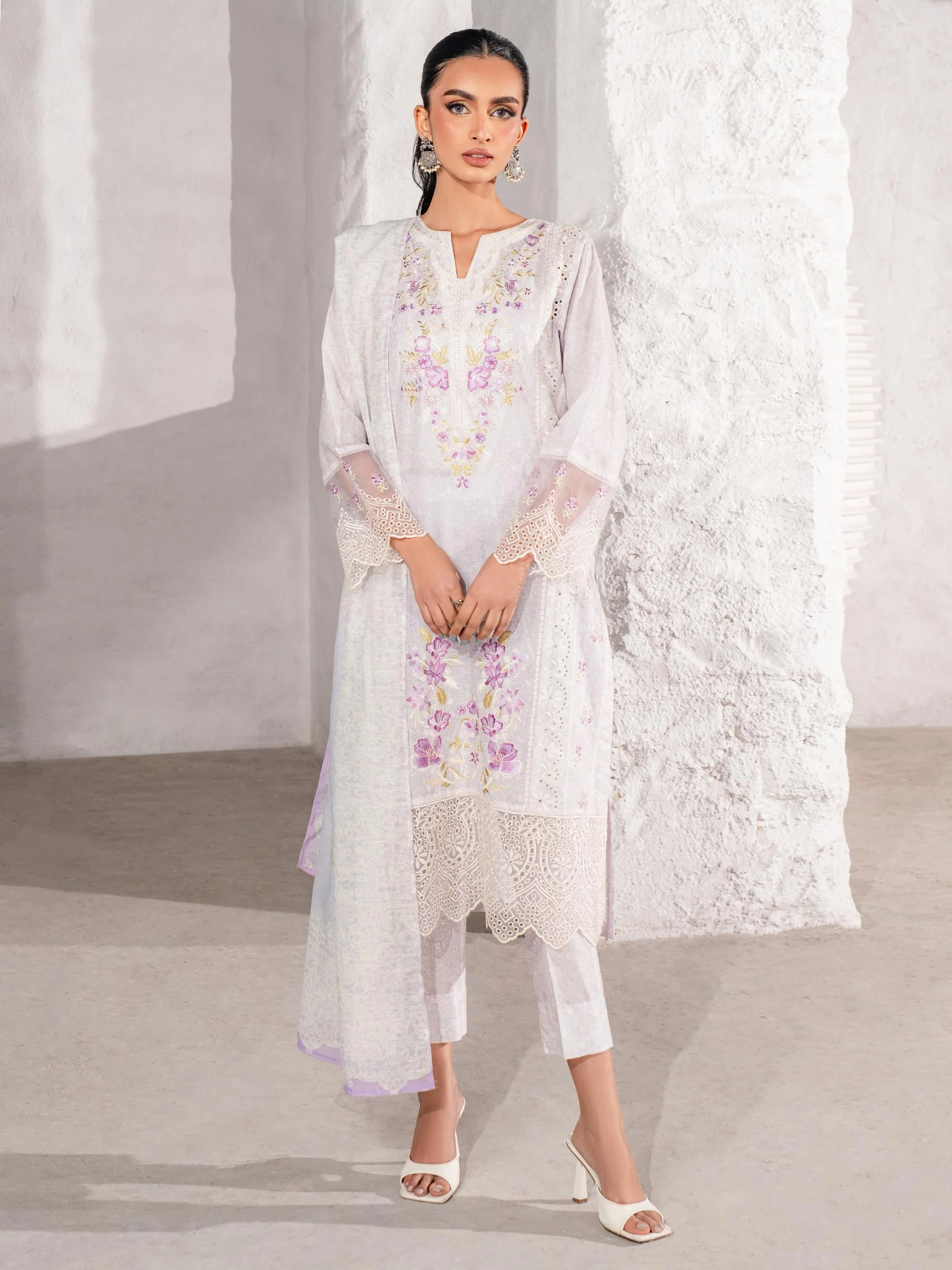 3 Piece Lawn Suit-Embroidered (Unstitched) - Image 9
