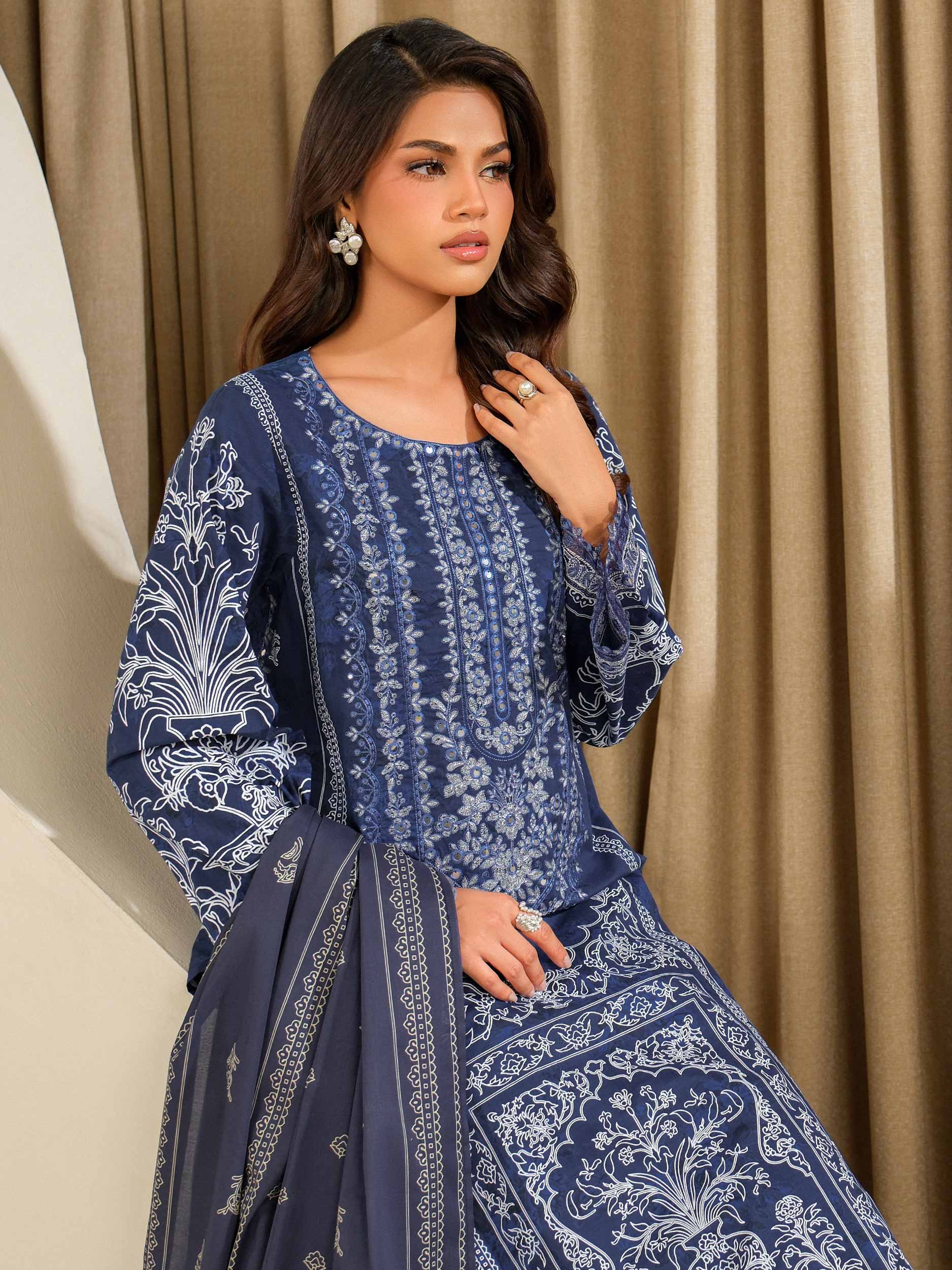 3 Piece Lawn Suit-Embroidered (Unstitched) - Image 6