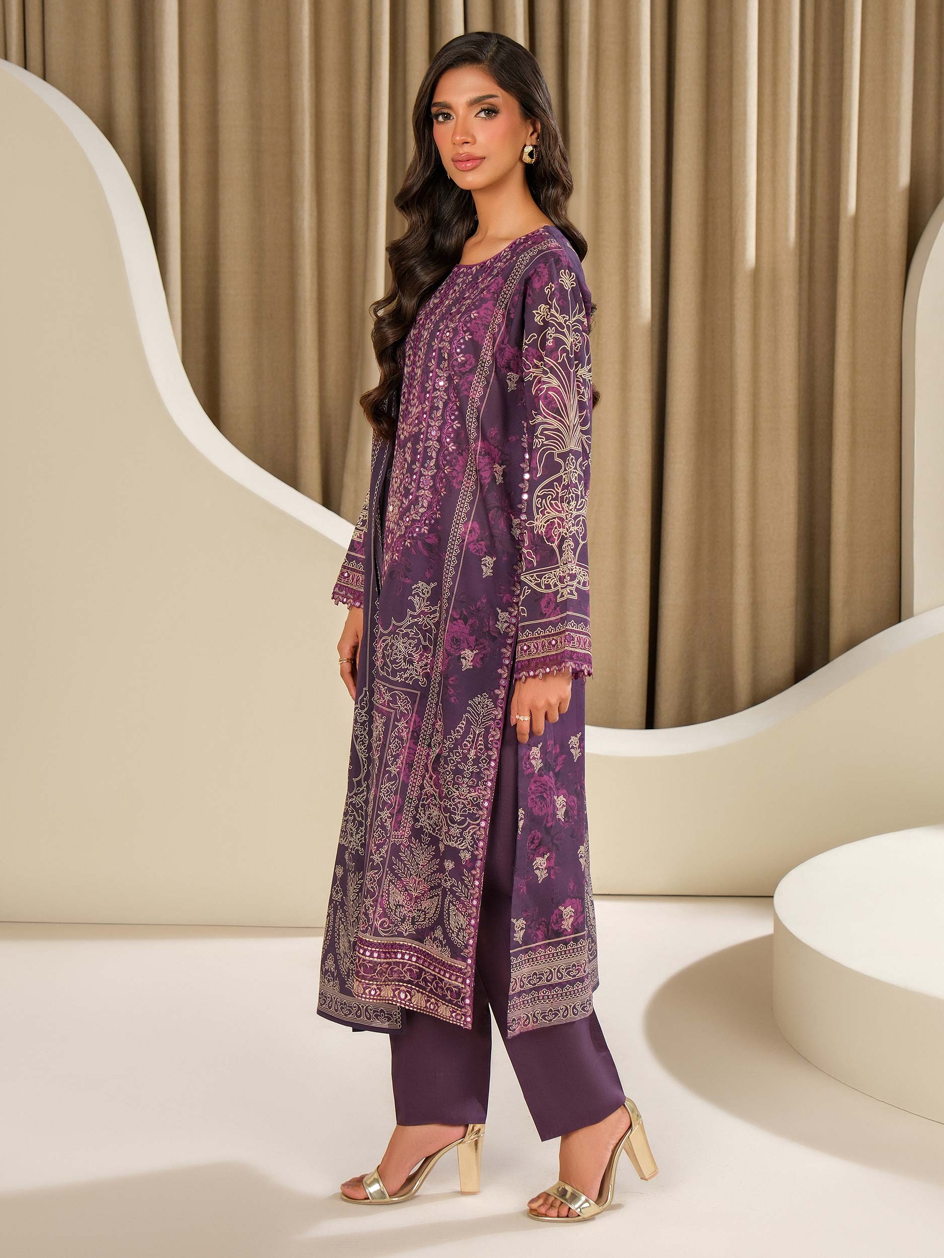 3 Piece Lawn Suit-Embroidered (Unstitched) - Image 5