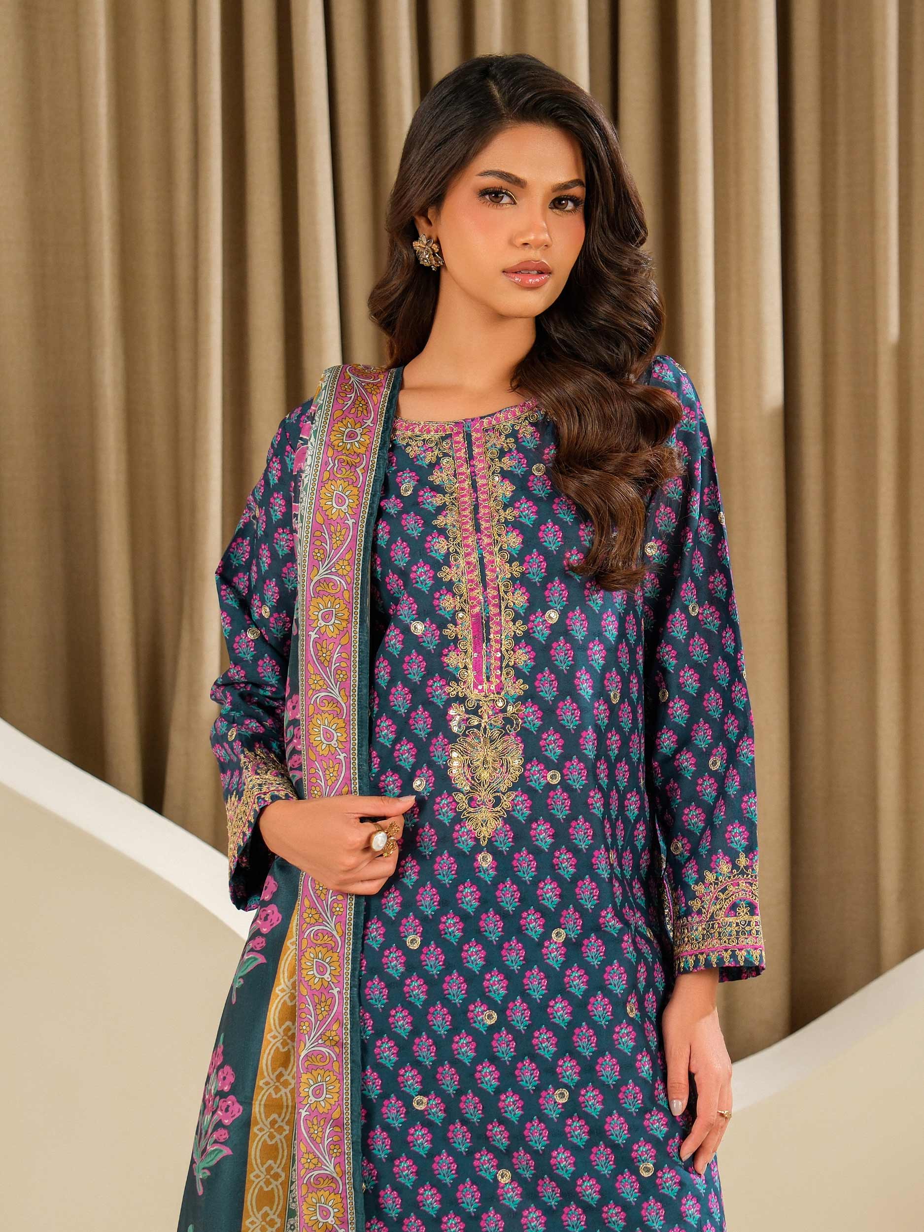 3 Piece Lawn Suit-Embroidered (Unstitched) - Image 5