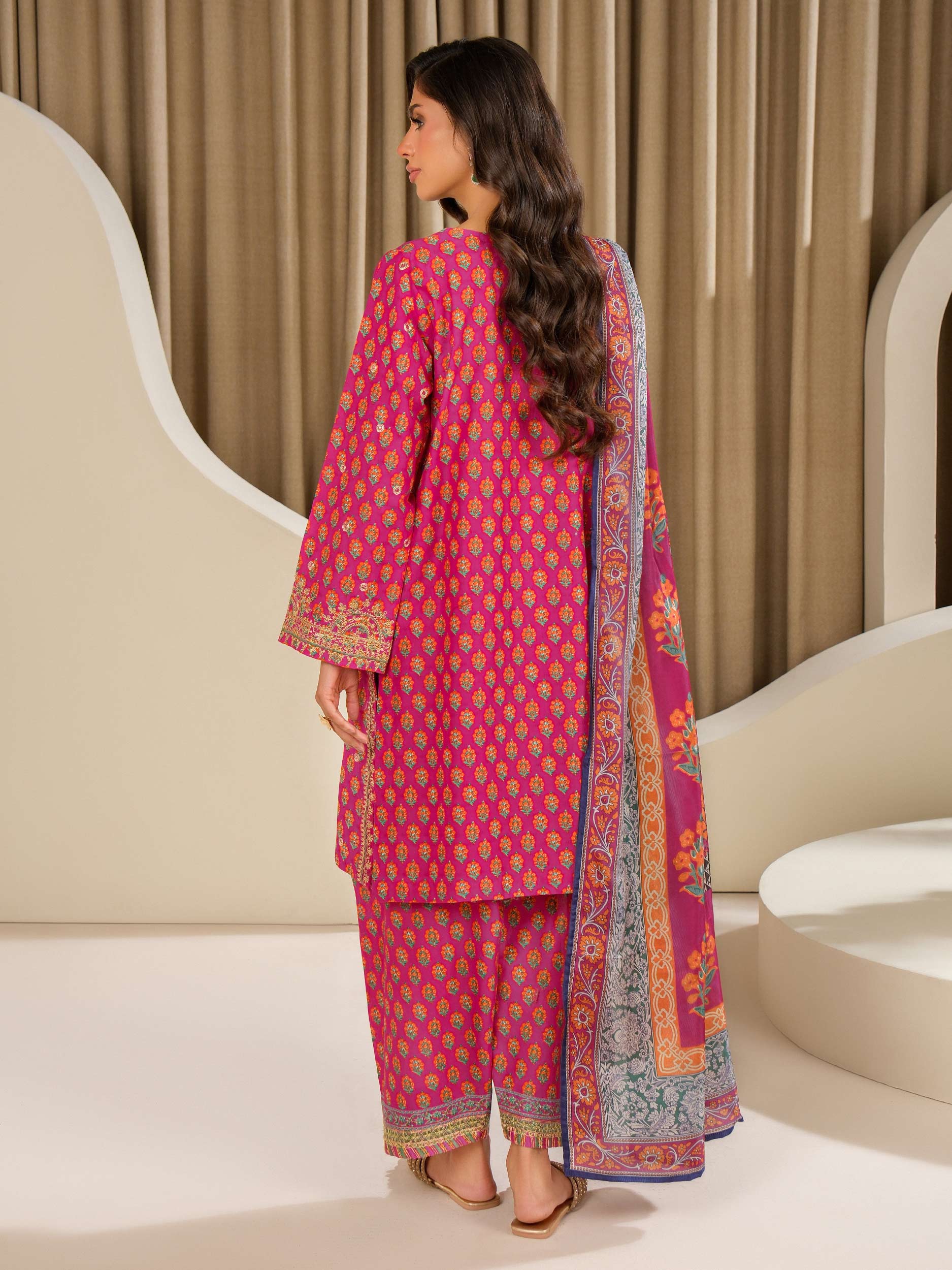 3 Piece Lawn Suit-Embroidered (Unstitched) - Image 7