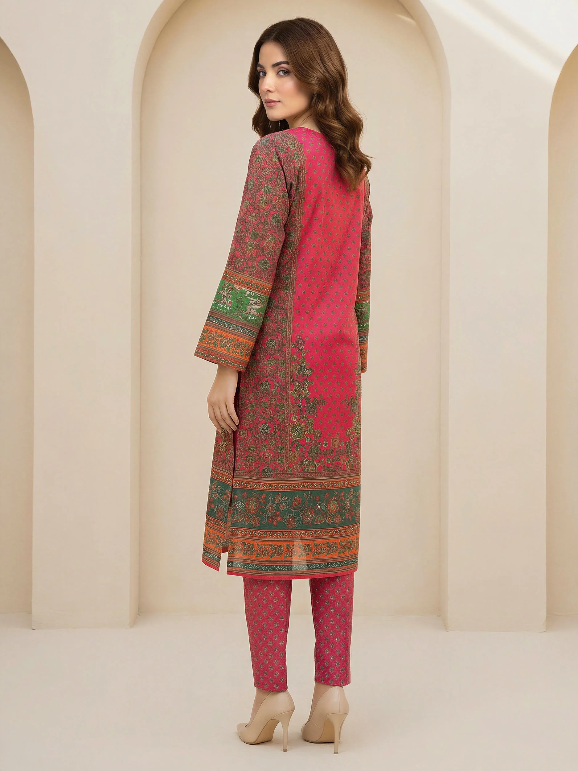 3 Piece Lawn Suit-Embroidered (Unstitched) - Image 2