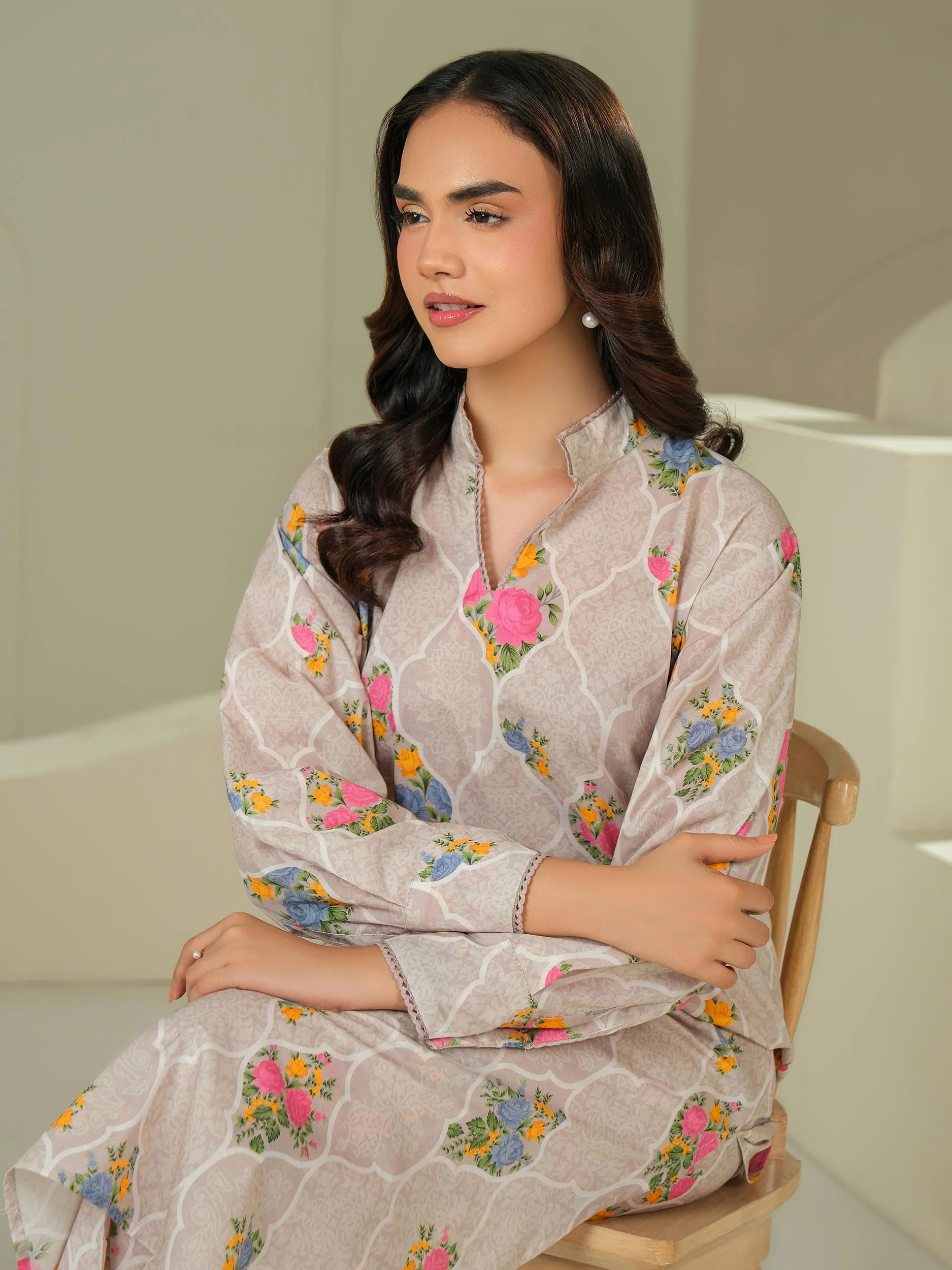 Lawn Shirt-Printed (Unstitched) - Image 6