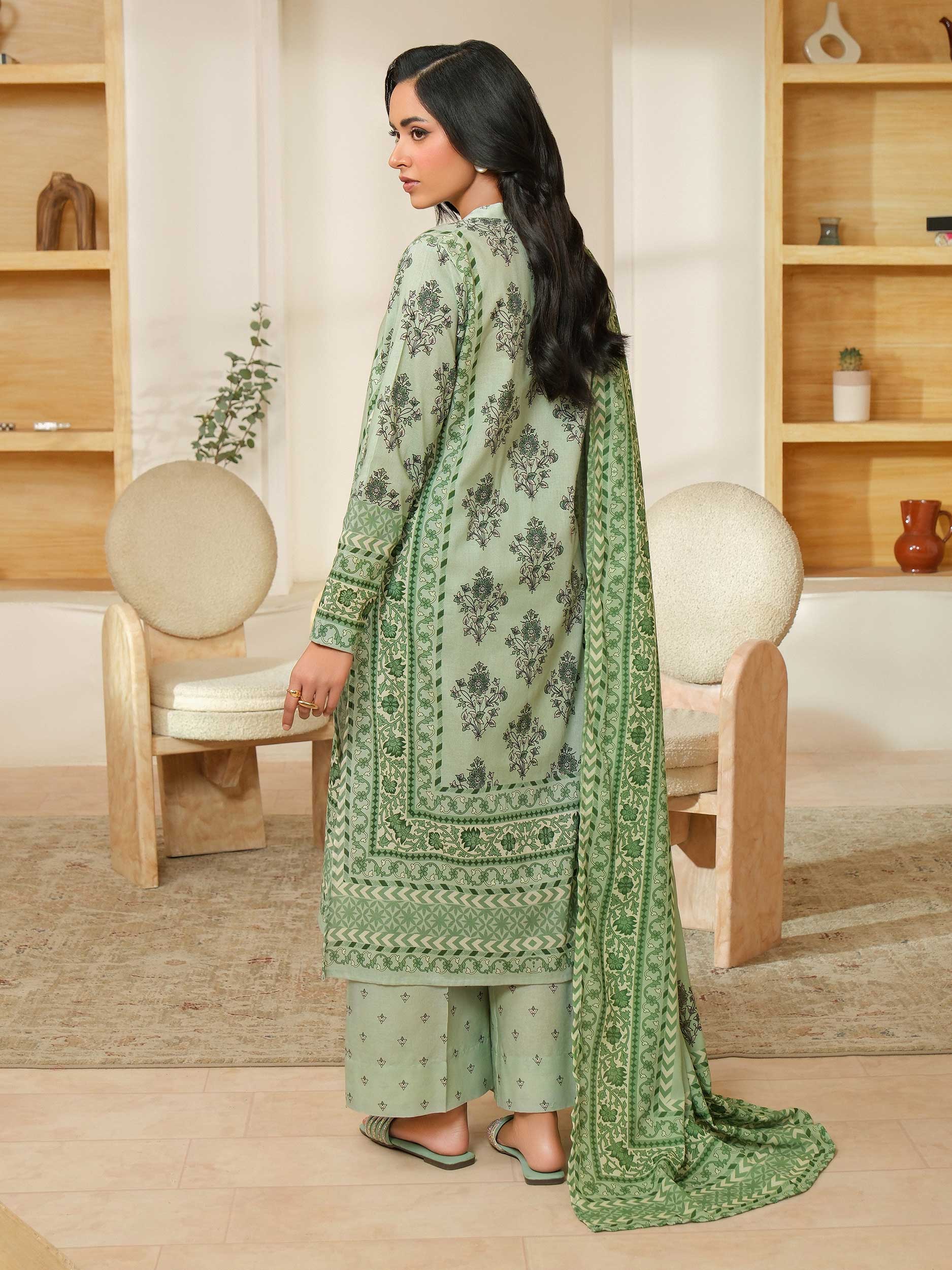 3 Piece Khaddar Suit-Printed (Unstitched) - Image 5