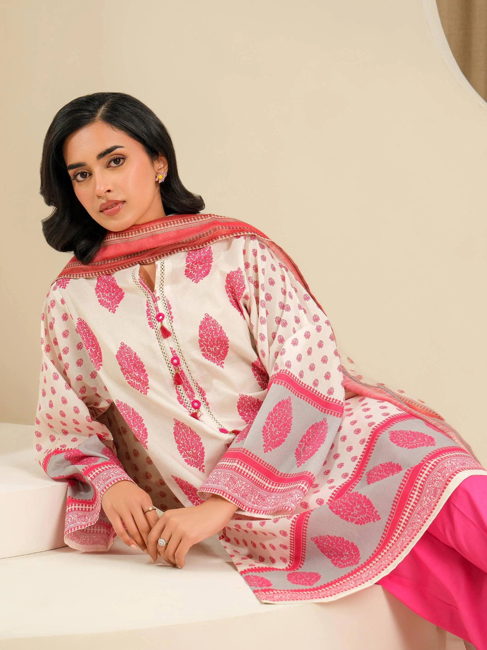 2 Piece Lawn Suit-Printed (Unstitched) - Image 6