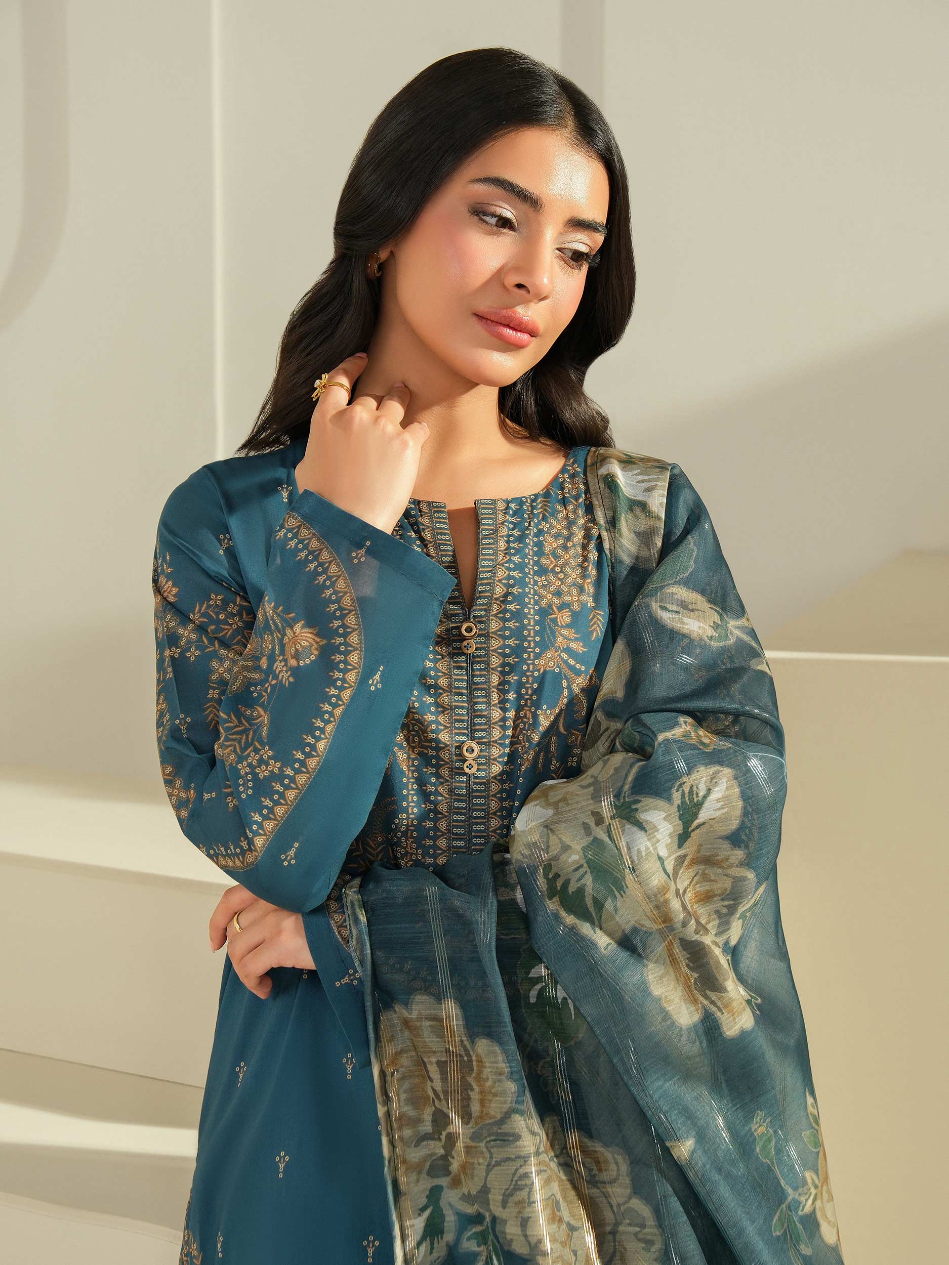 3 Piece Lawn Suit-Printed (Unstitched) - Image 2