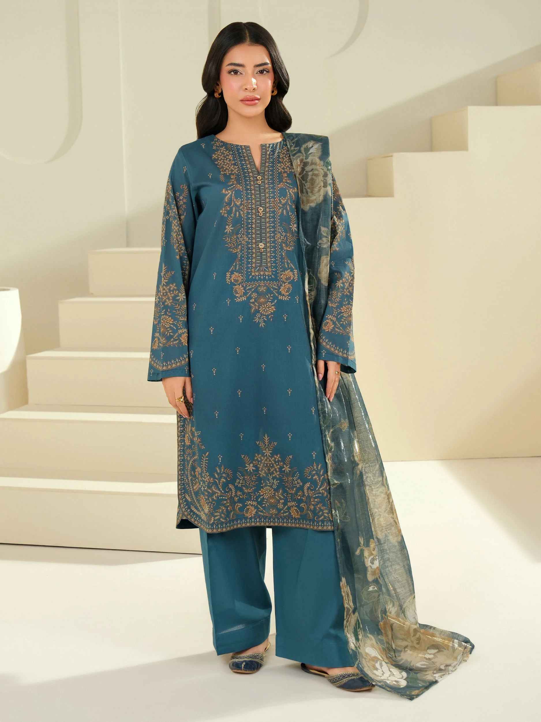 3 Piece Lawn Suit-Printed (Unstitched) - Image 3