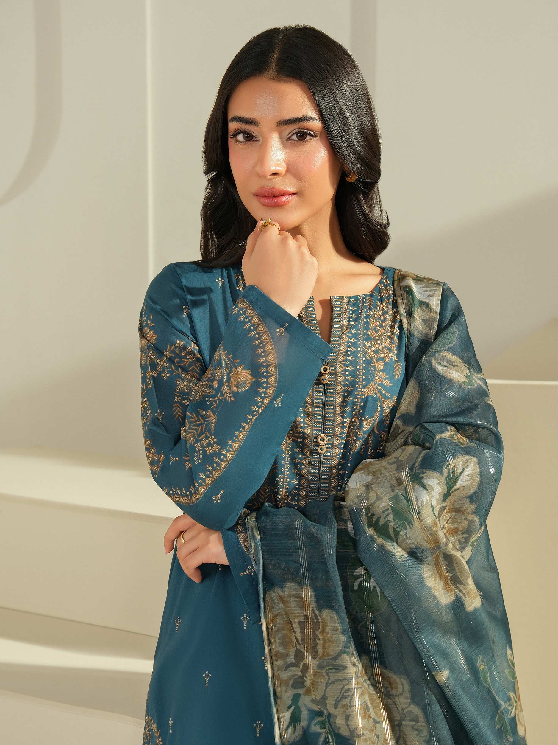 3 Piece Lawn Suit-Printed (Unstitched) - Image 4