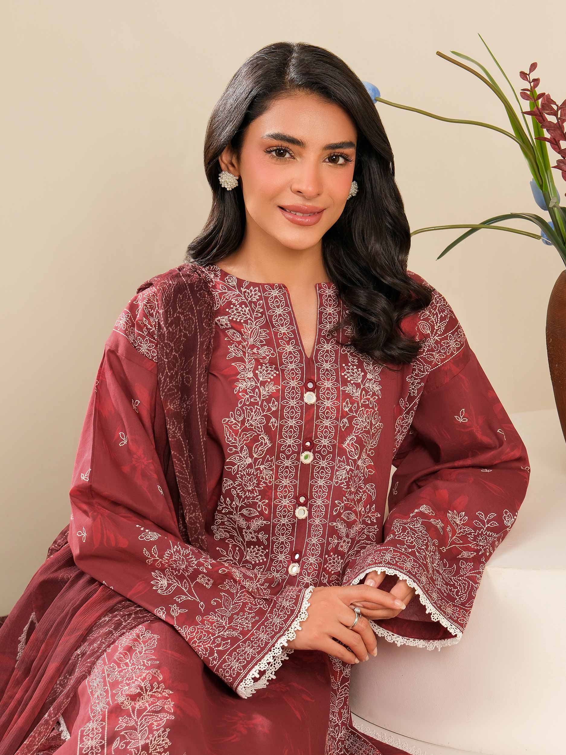 3 Piece Lawn Suit-Paste Print (Unstitched) - Image 5