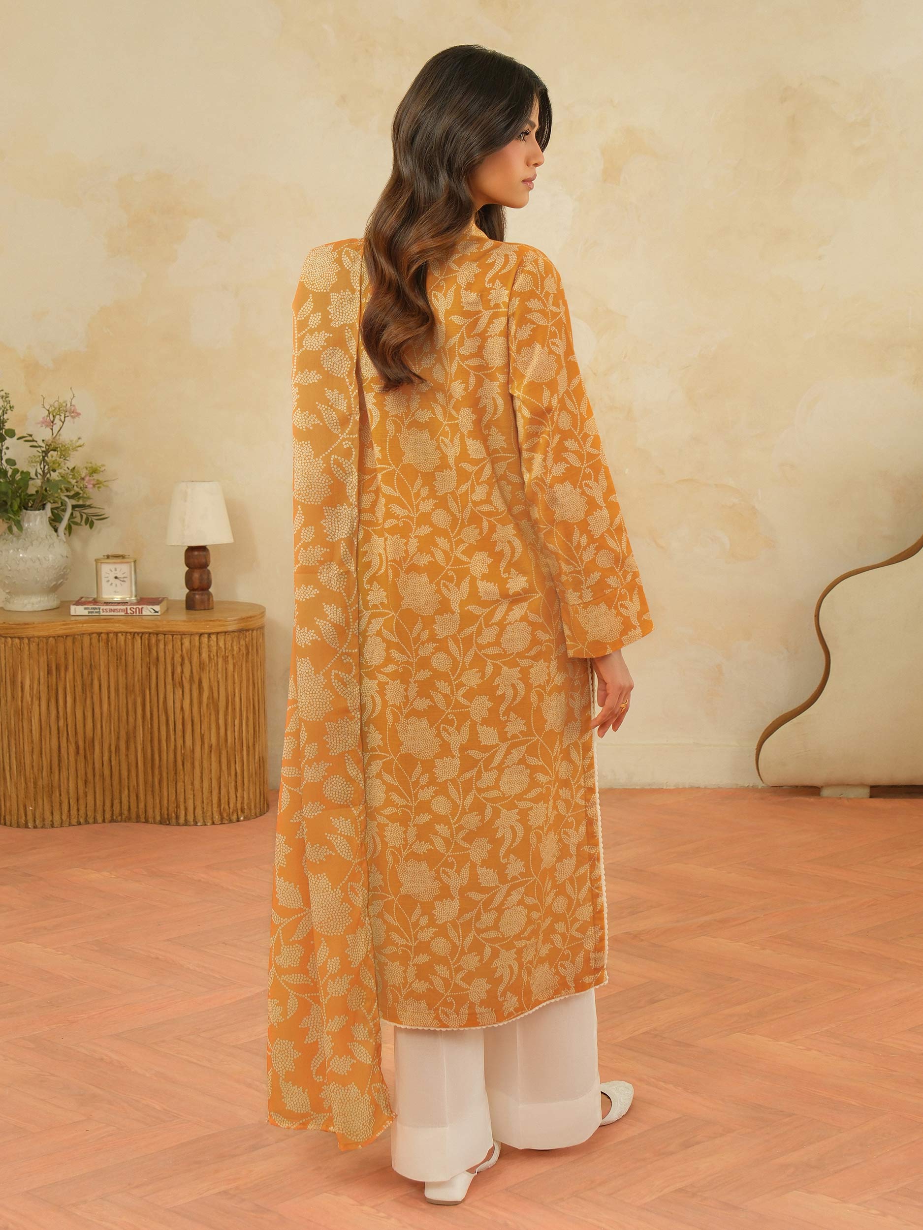 2 Piece Khaddar Suit-Printed (Unstitched) - Image 6