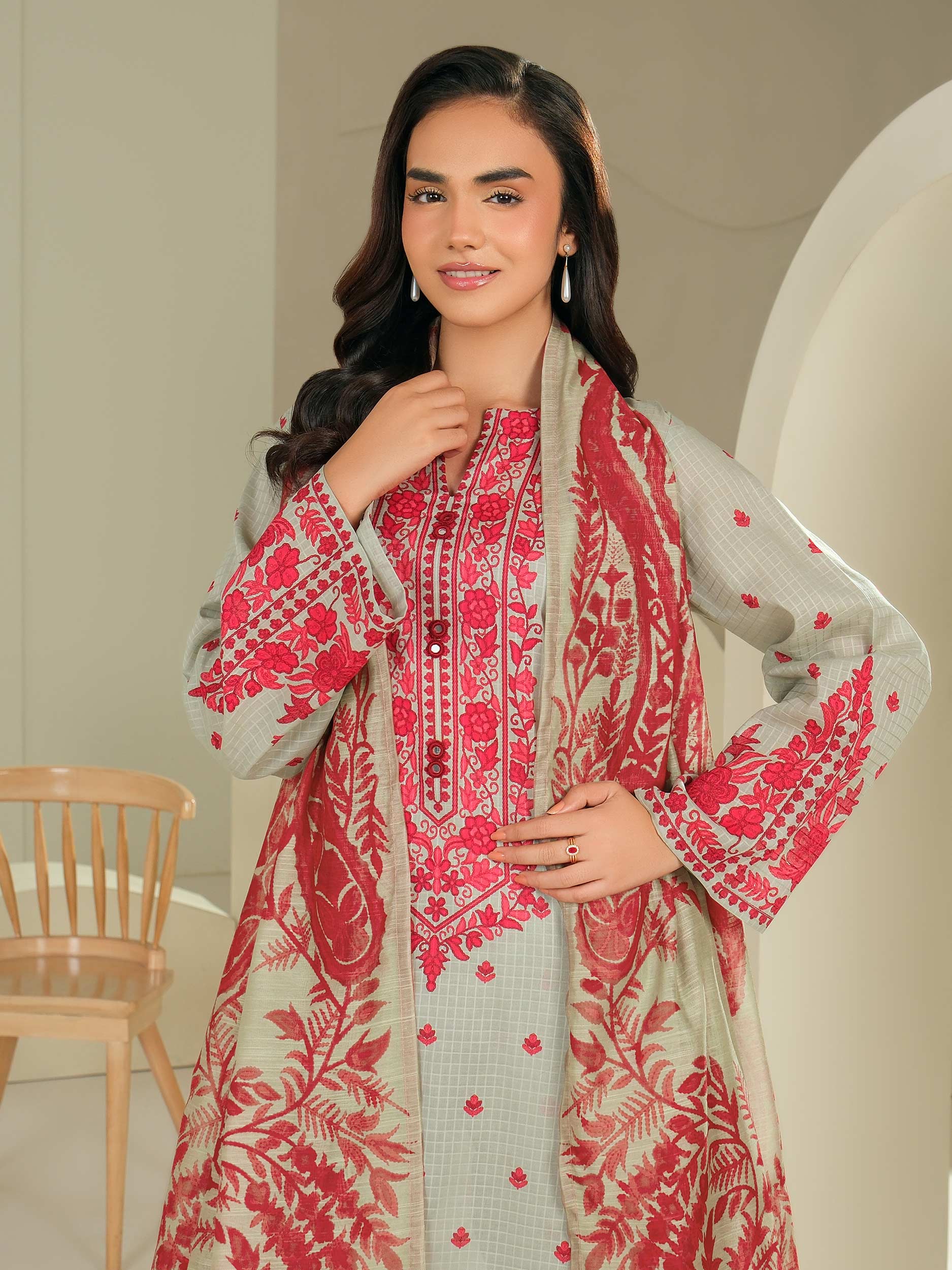 3 Piece Lawn Suit-Printed (Unstitched) - Image 5