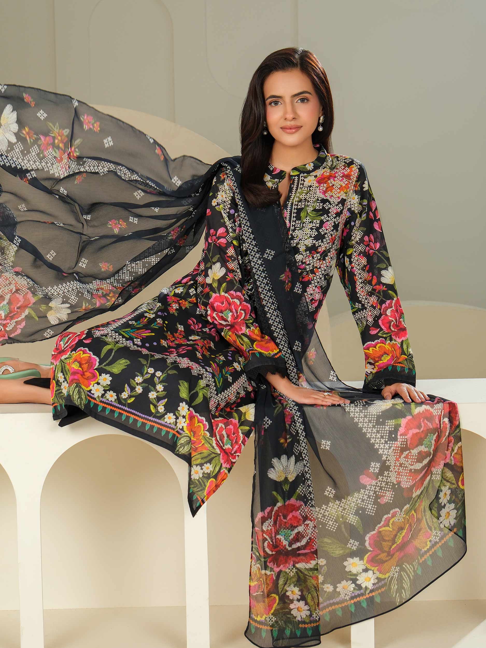 3 Piece Lawn Suit-Printed (Unstitched) - Image 5