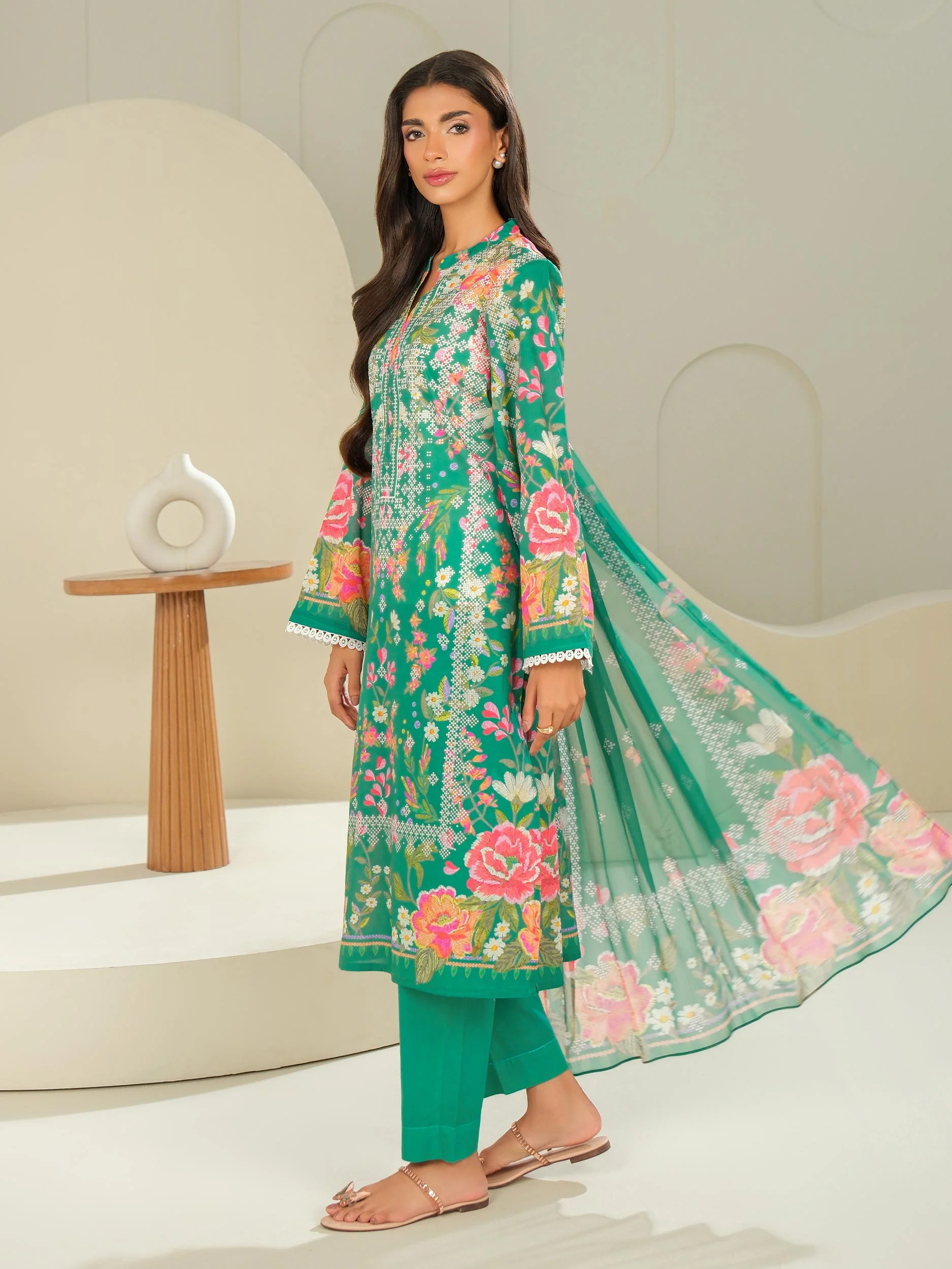 3 Piece Lawn Suit-Printed (Unstitched) - Image 4
