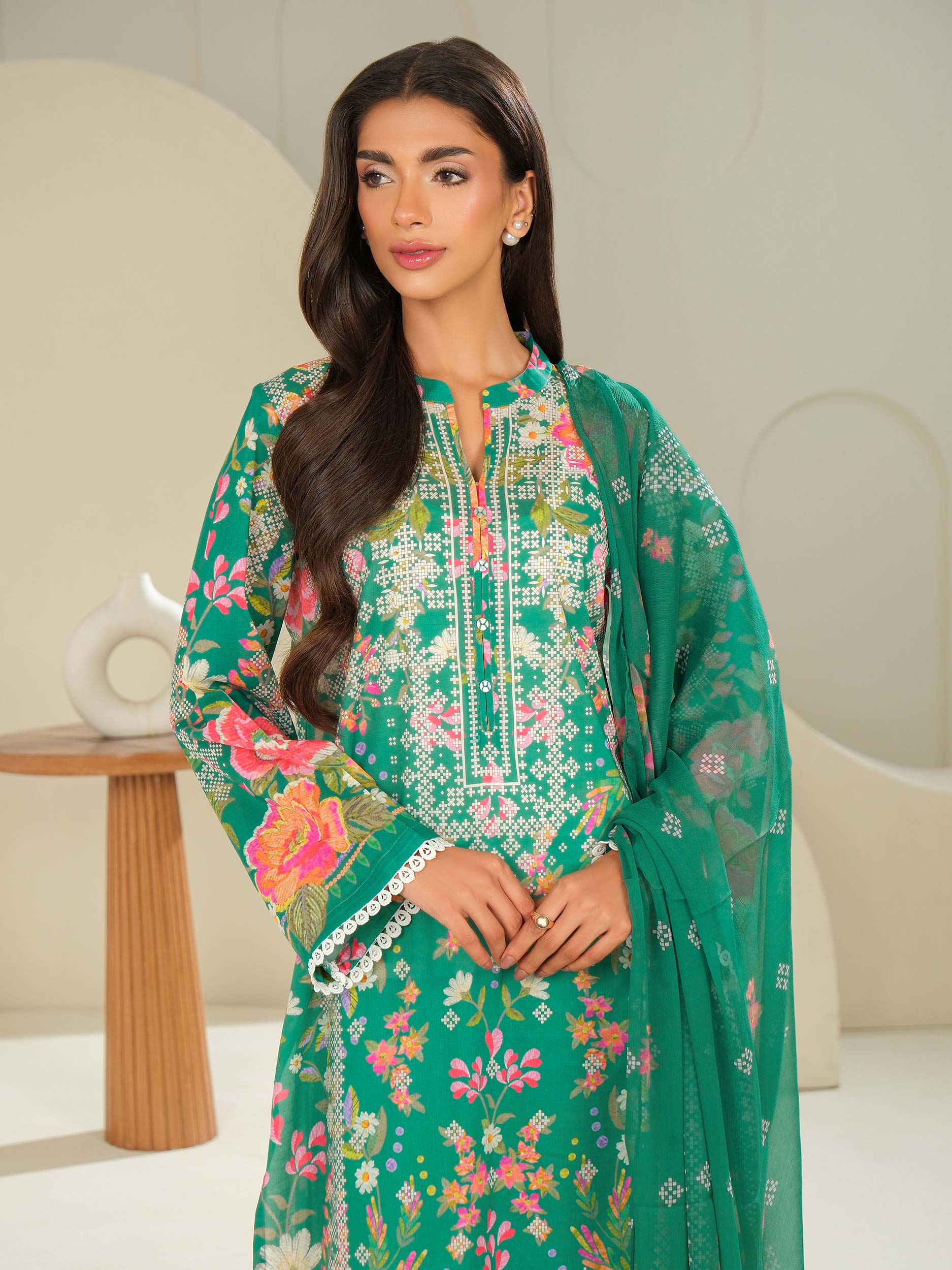 3 Piece Lawn Suit-Printed (Unstitched) - Image 6