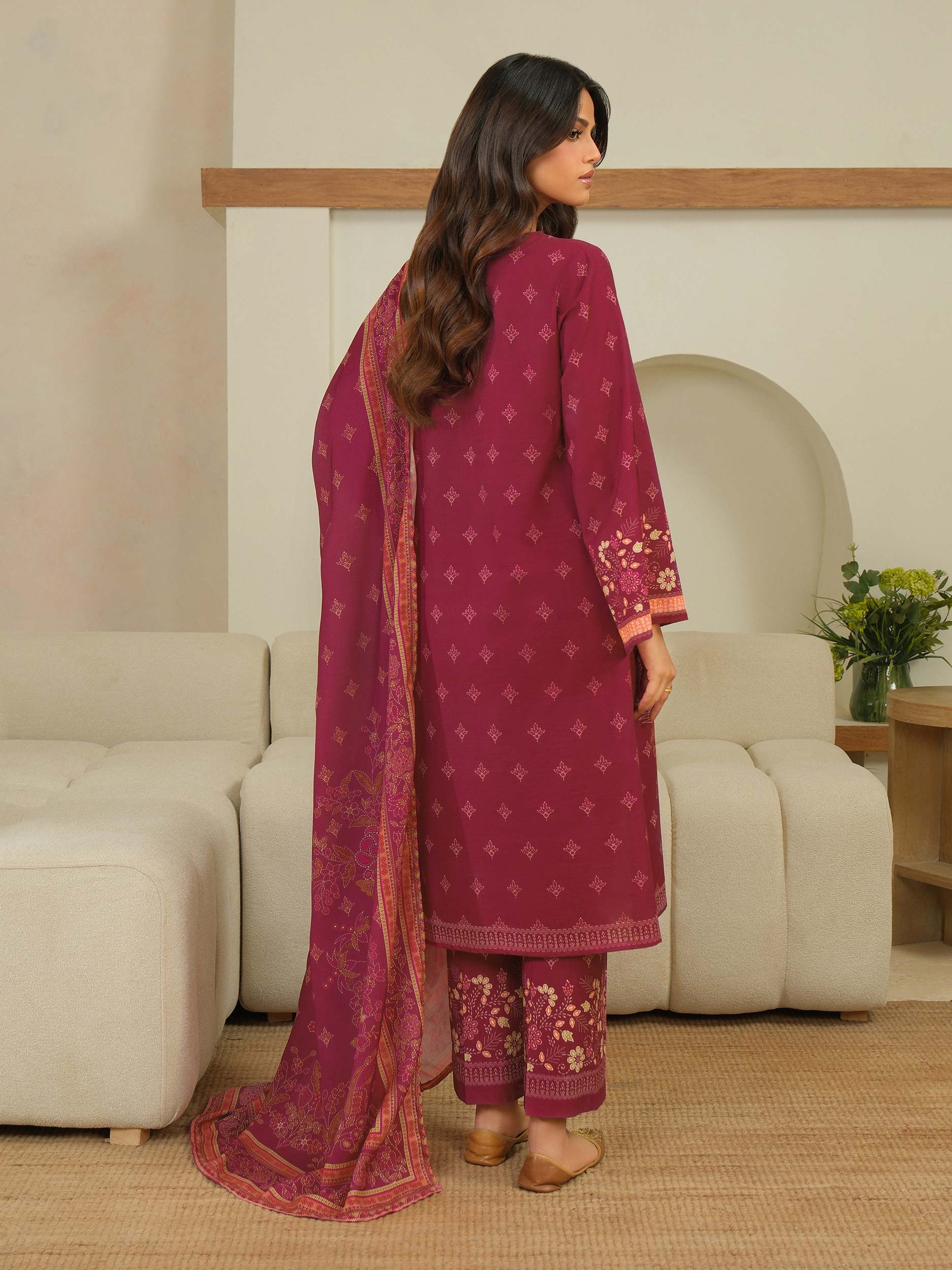 3 Piece Khaddar Suit-Printed (Unstitched) - Image 6