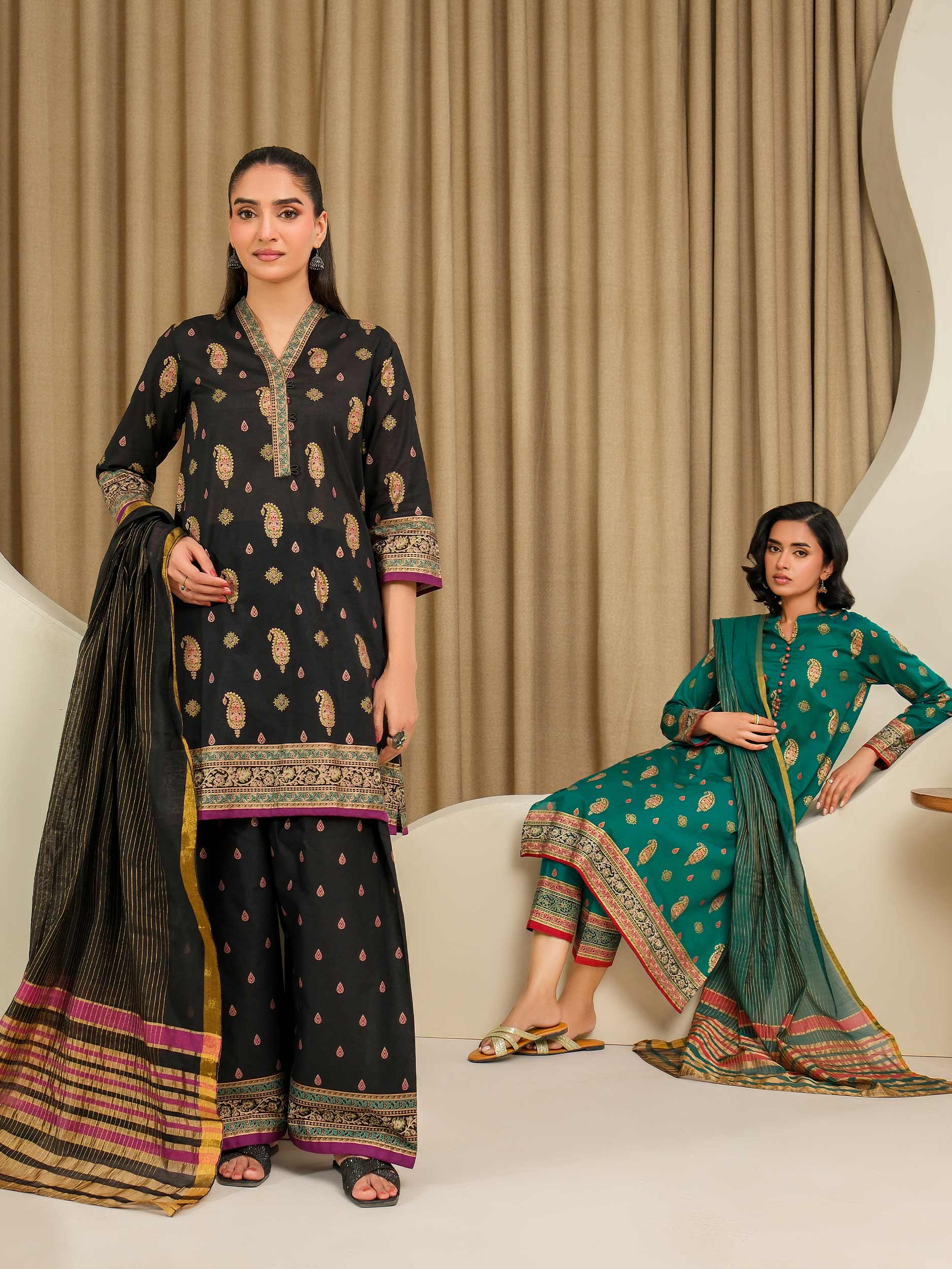 3 Piece Lawn Suit-Paste Print (Unstitched) - Image 6