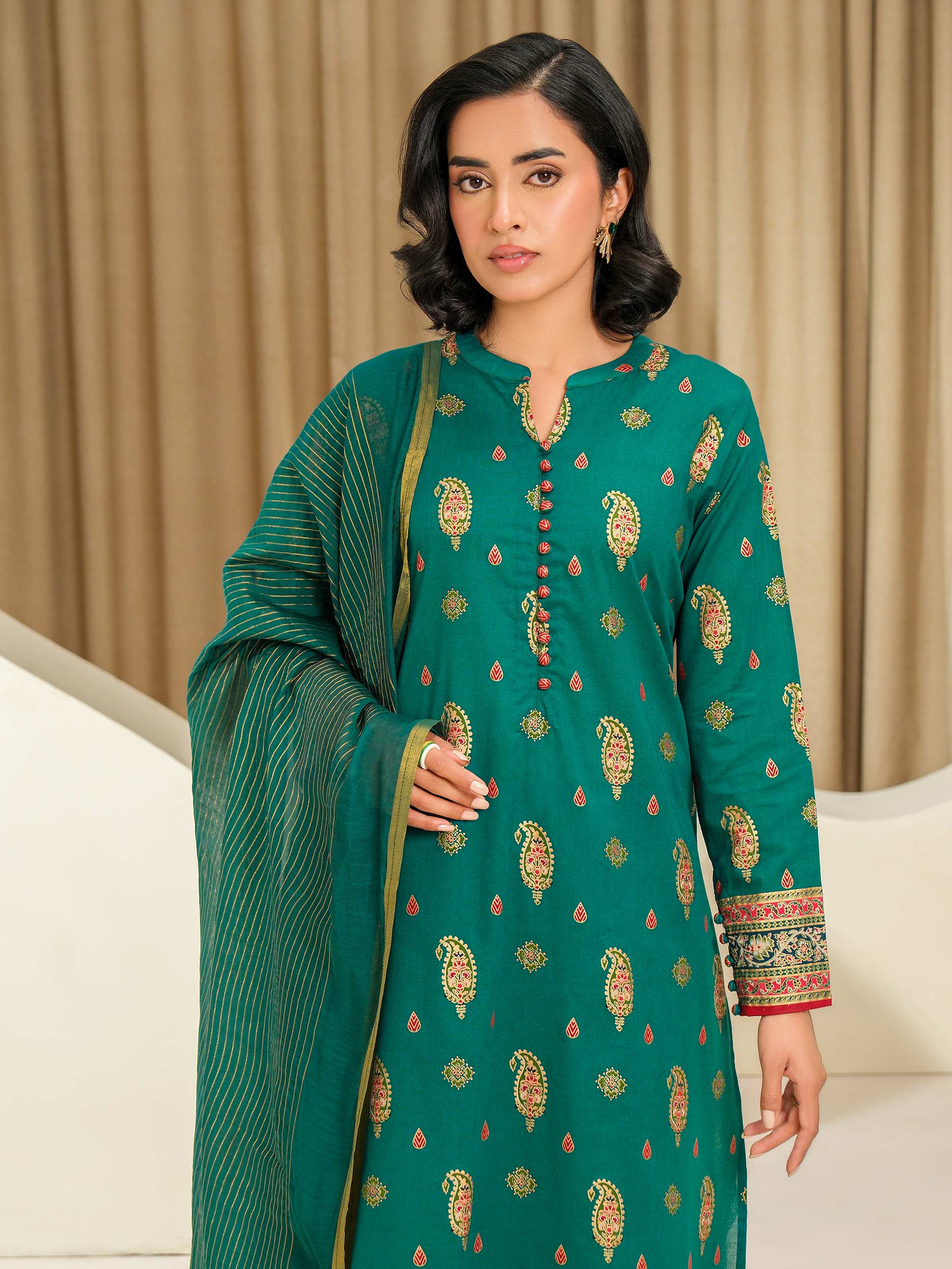 3 Piece Lawn Suit-Paste Print (Unstitched) - Image 3
