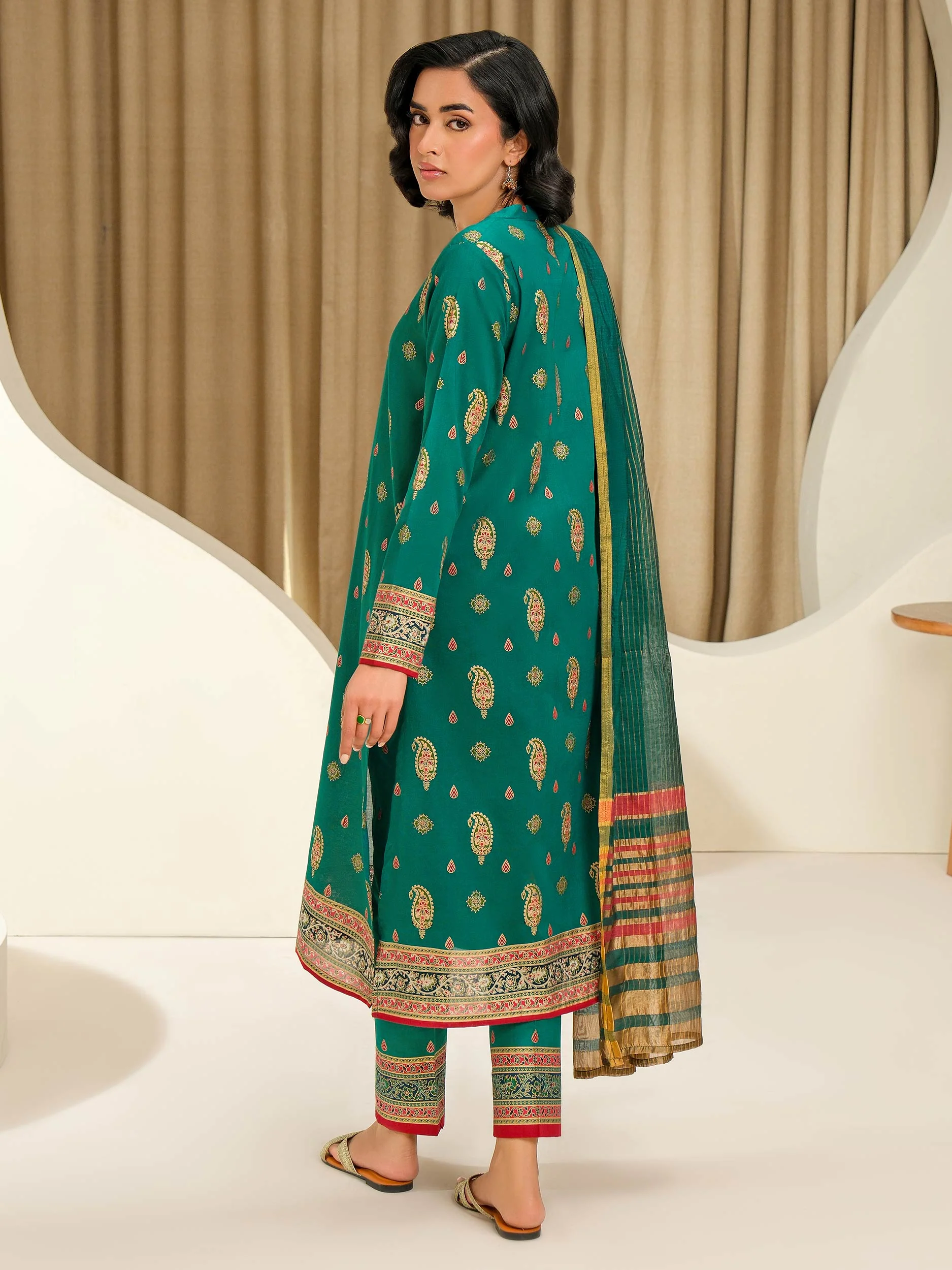3 Piece Lawn Suit-Paste Print (Unstitched) - Image 7