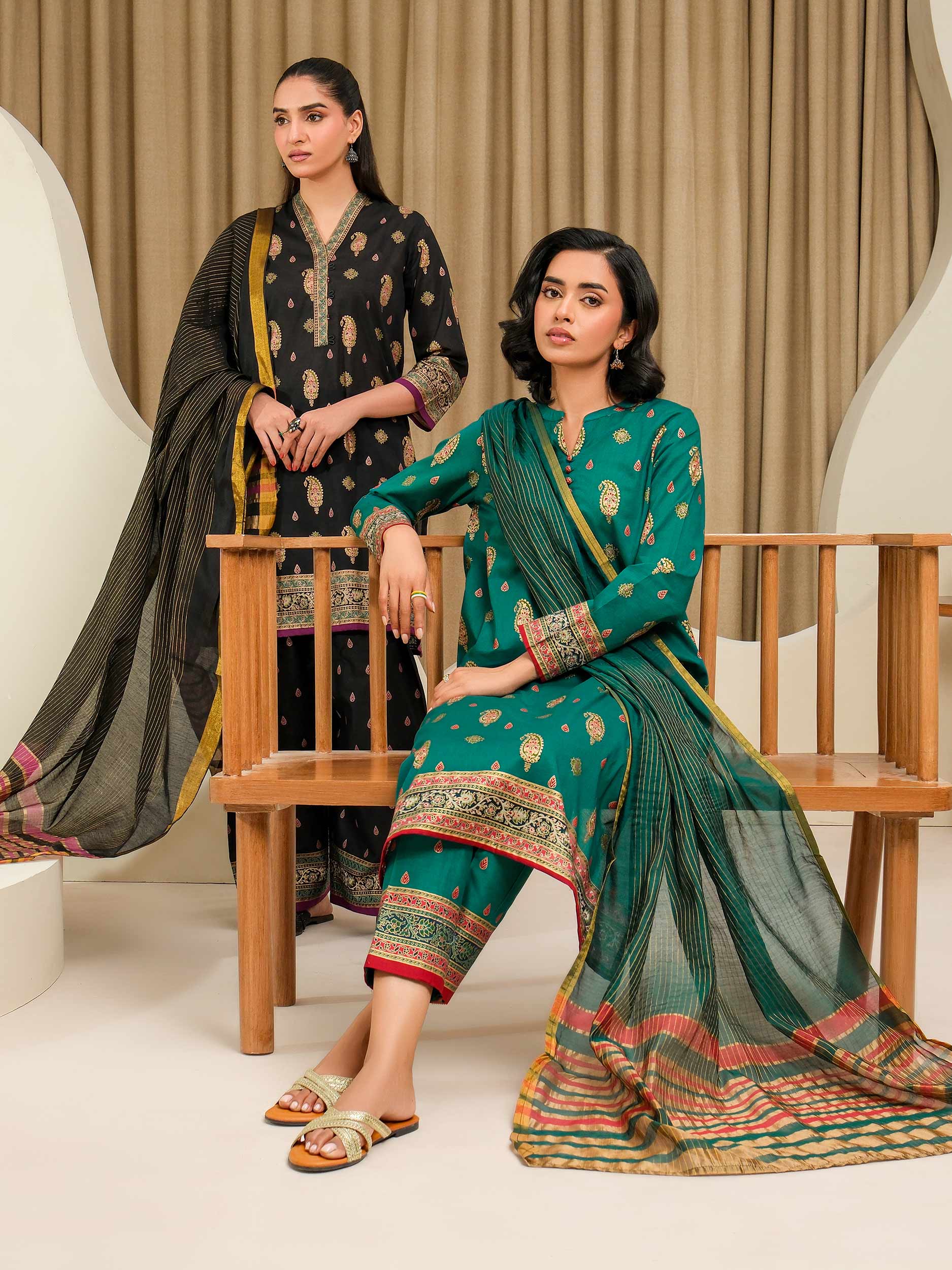 3 Piece Lawn Suit-Paste Print (Unstitched) - Image 9