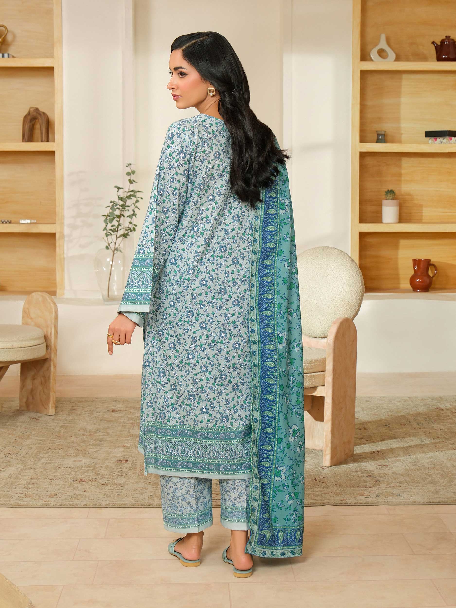 3 Piece Khaddar Suit-Printed (Unstitched) - Image 5