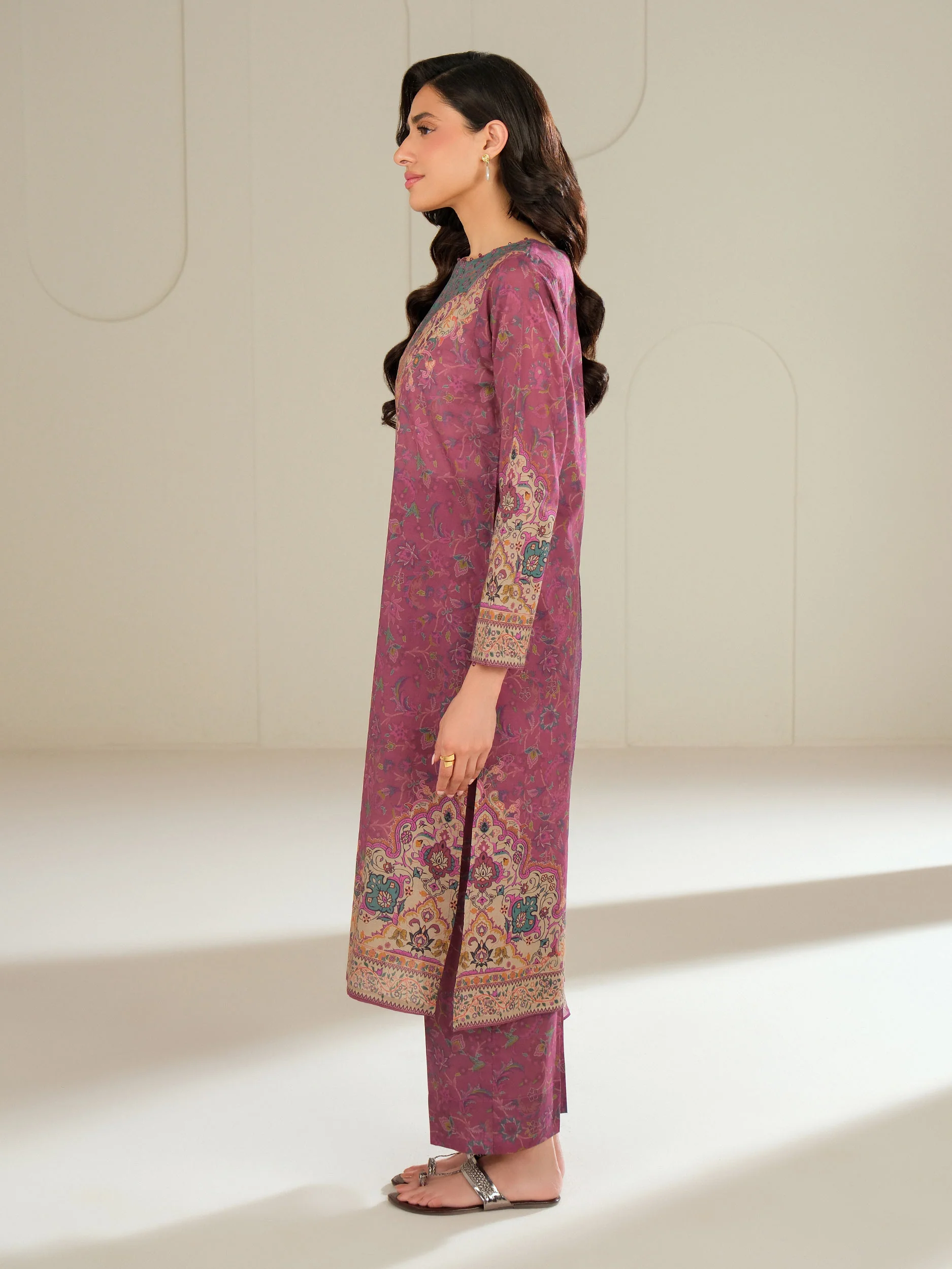 3 Piece Lawn Suit-Printed (Unstitched) - Image 3